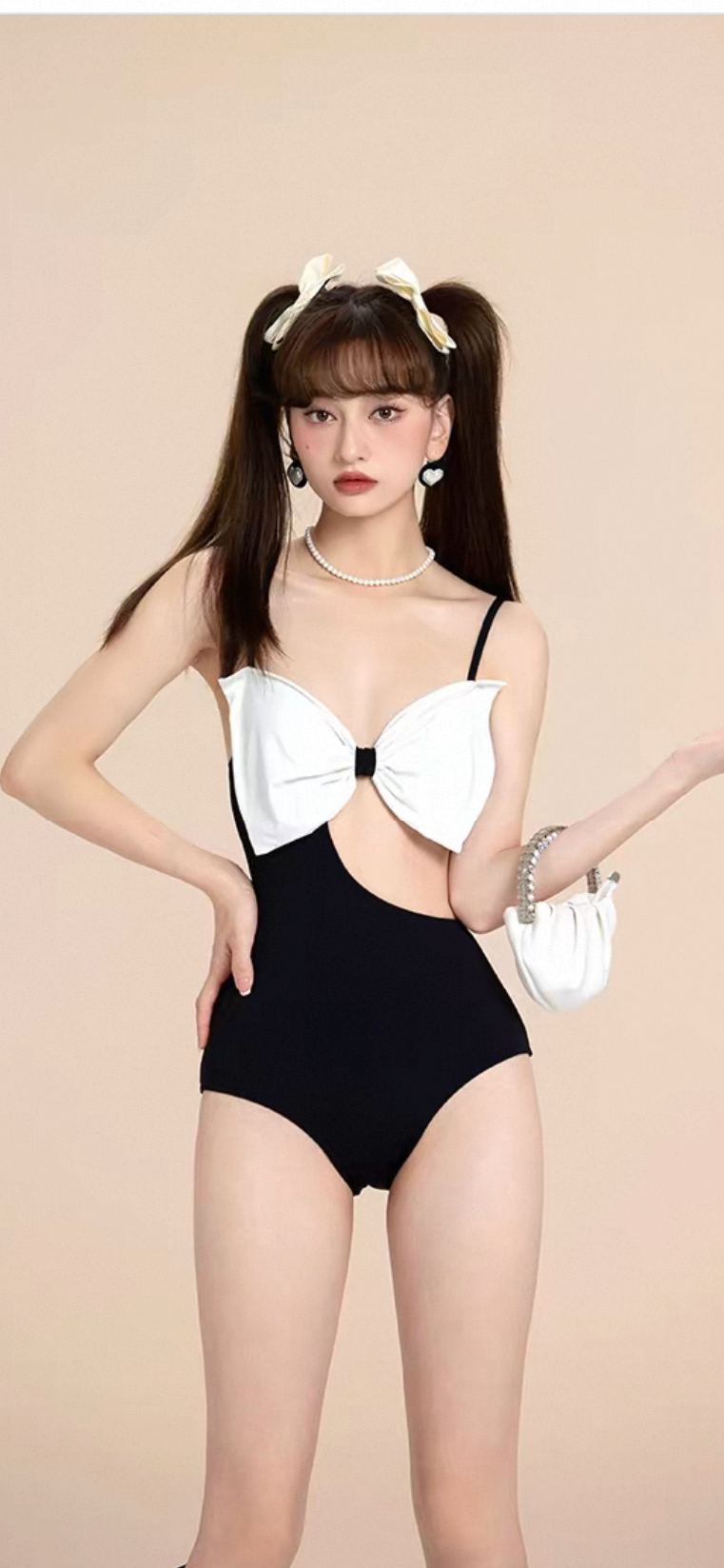 Bow-Cutout One-Piece Swimsuit