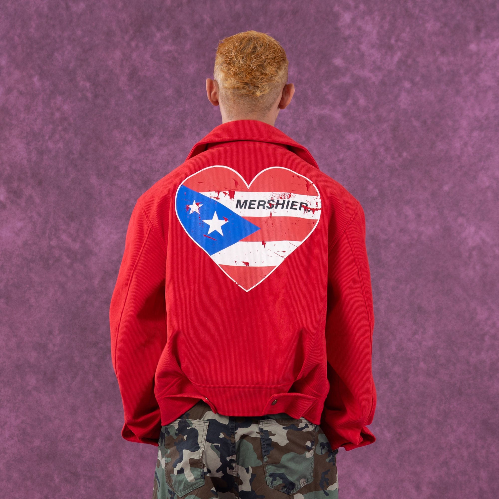 Heart Flag Patch Jacket