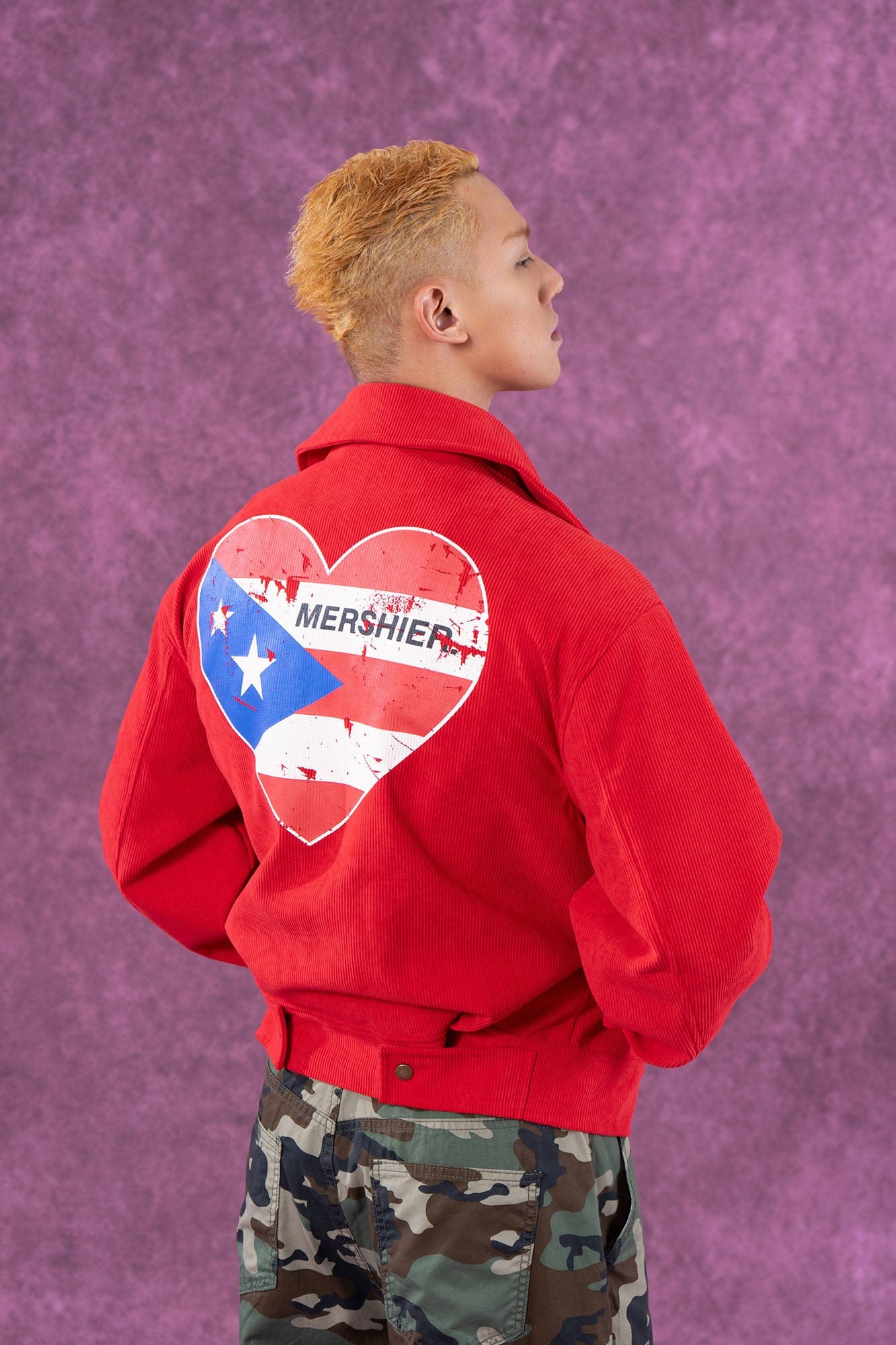 Heart Flag Patch Jacket