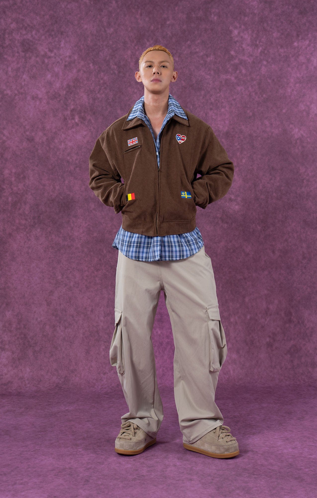 Heart Flag Patch Jacket