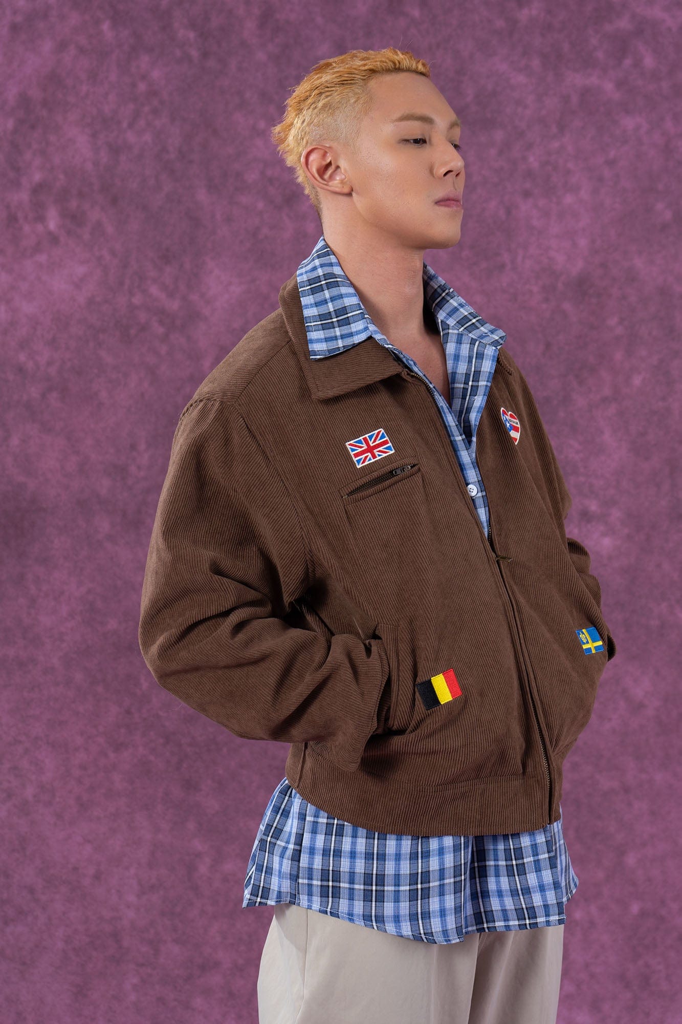 Heart Flag Patch Jacket