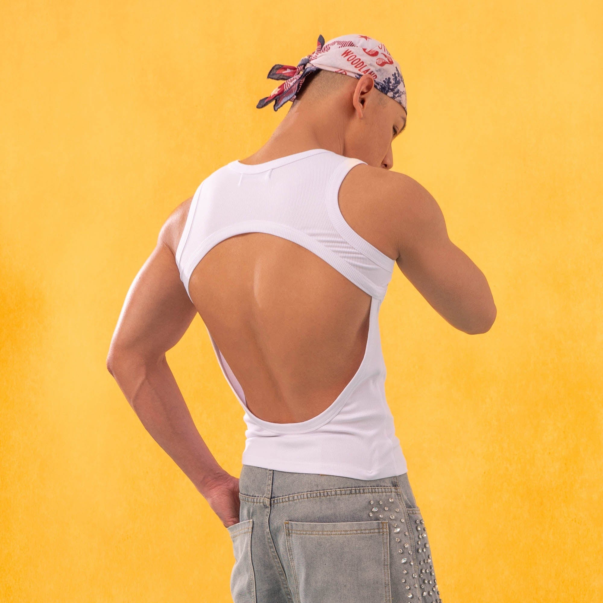 Open Back Muscle Tank