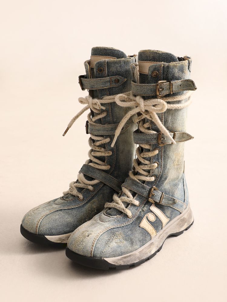 Buckle Combat Boots