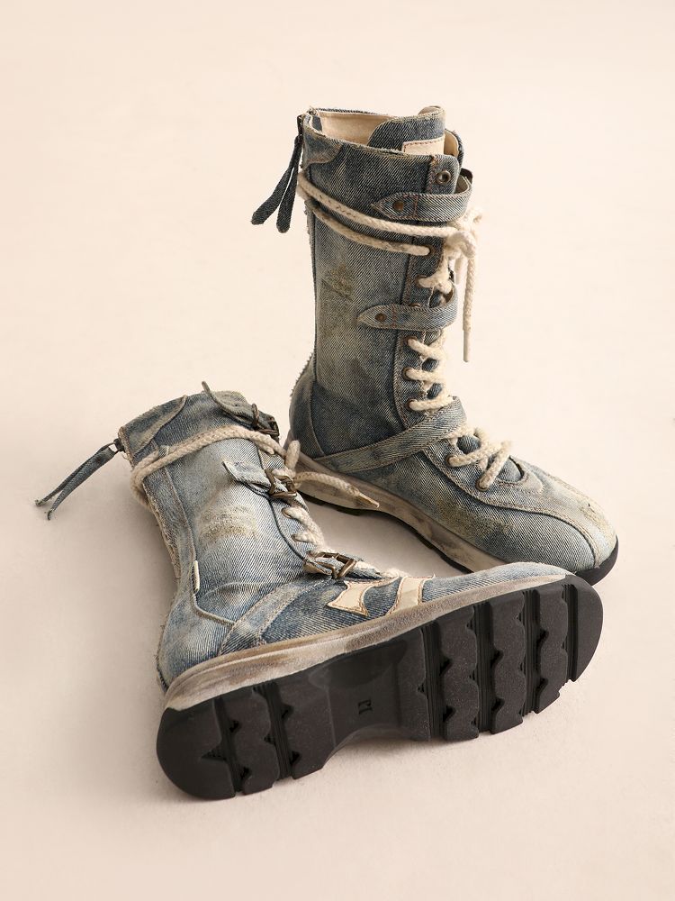 Buckle Combat Boots