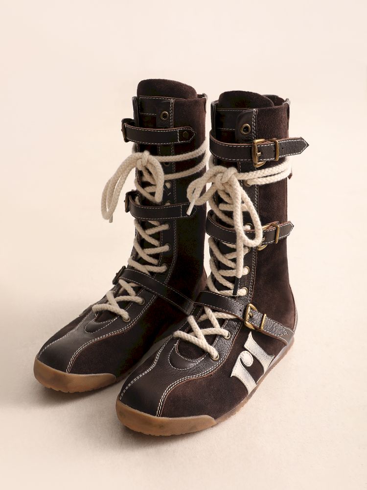 Buckle Combat Boots