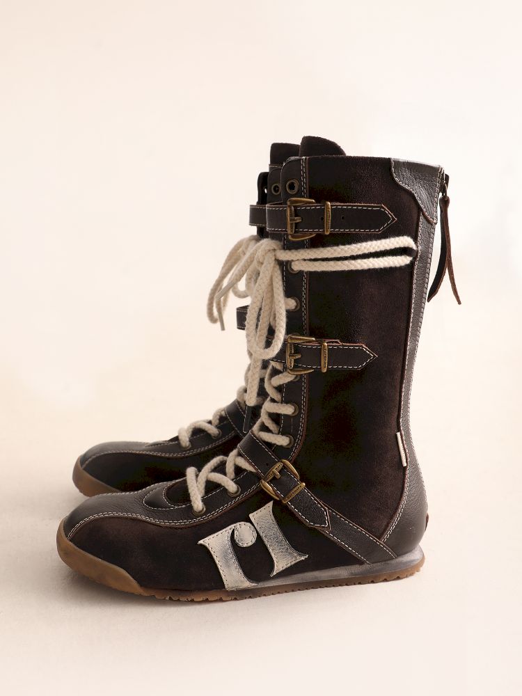 Buckle Combat Boots