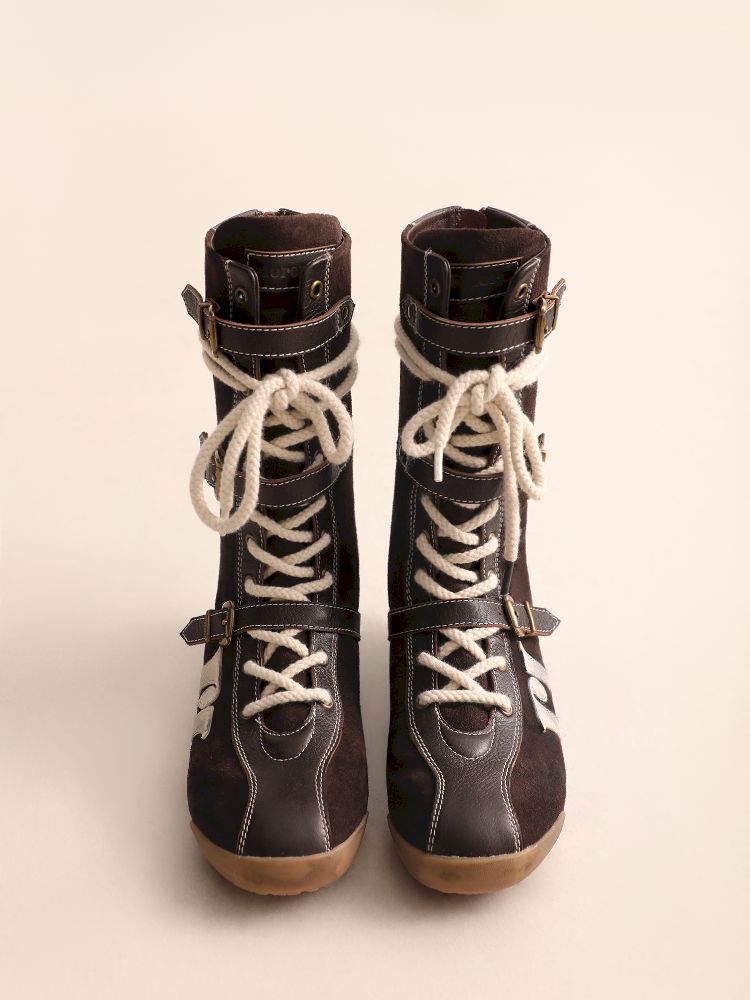 Buckle Combat Boots