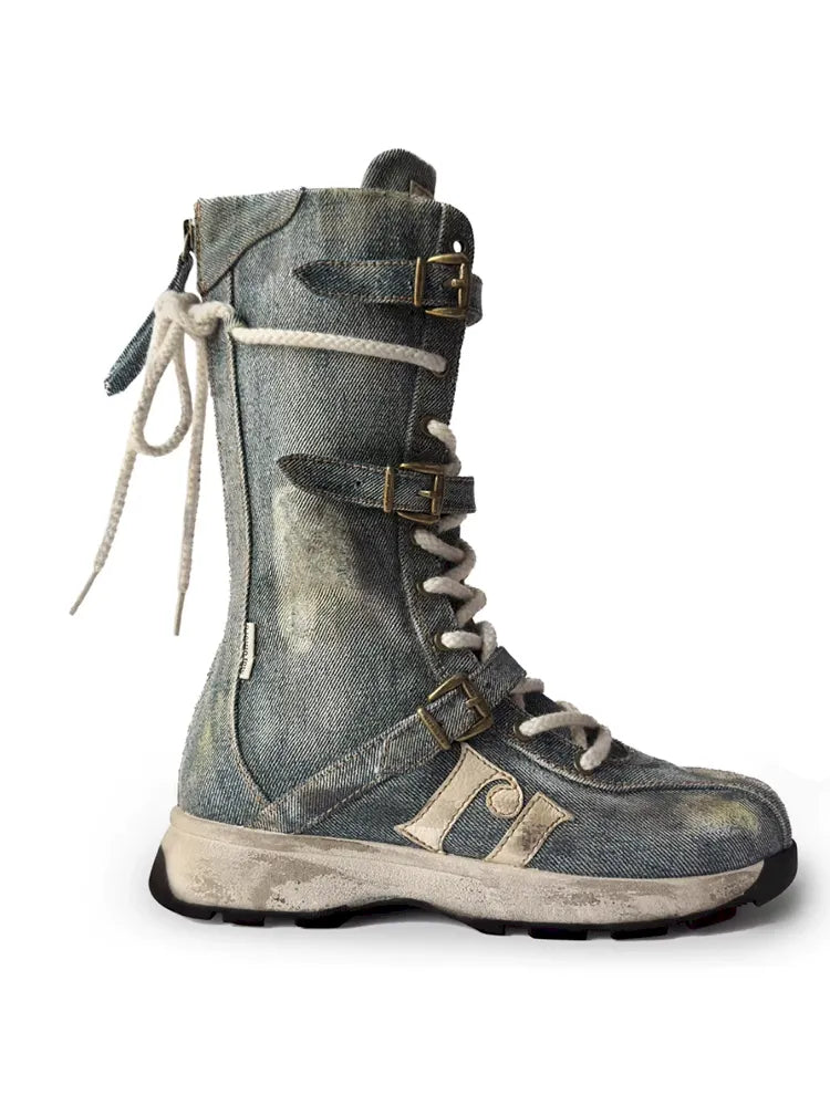 Buckle Combat Boots