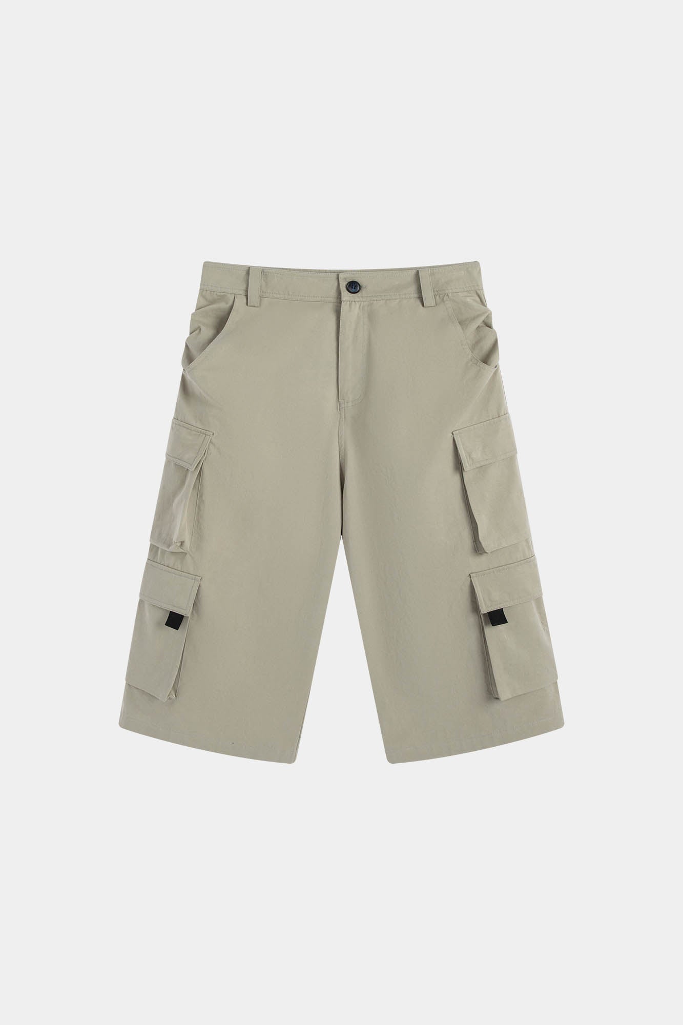 Khaki Multi-Pocket Cargo Culottes