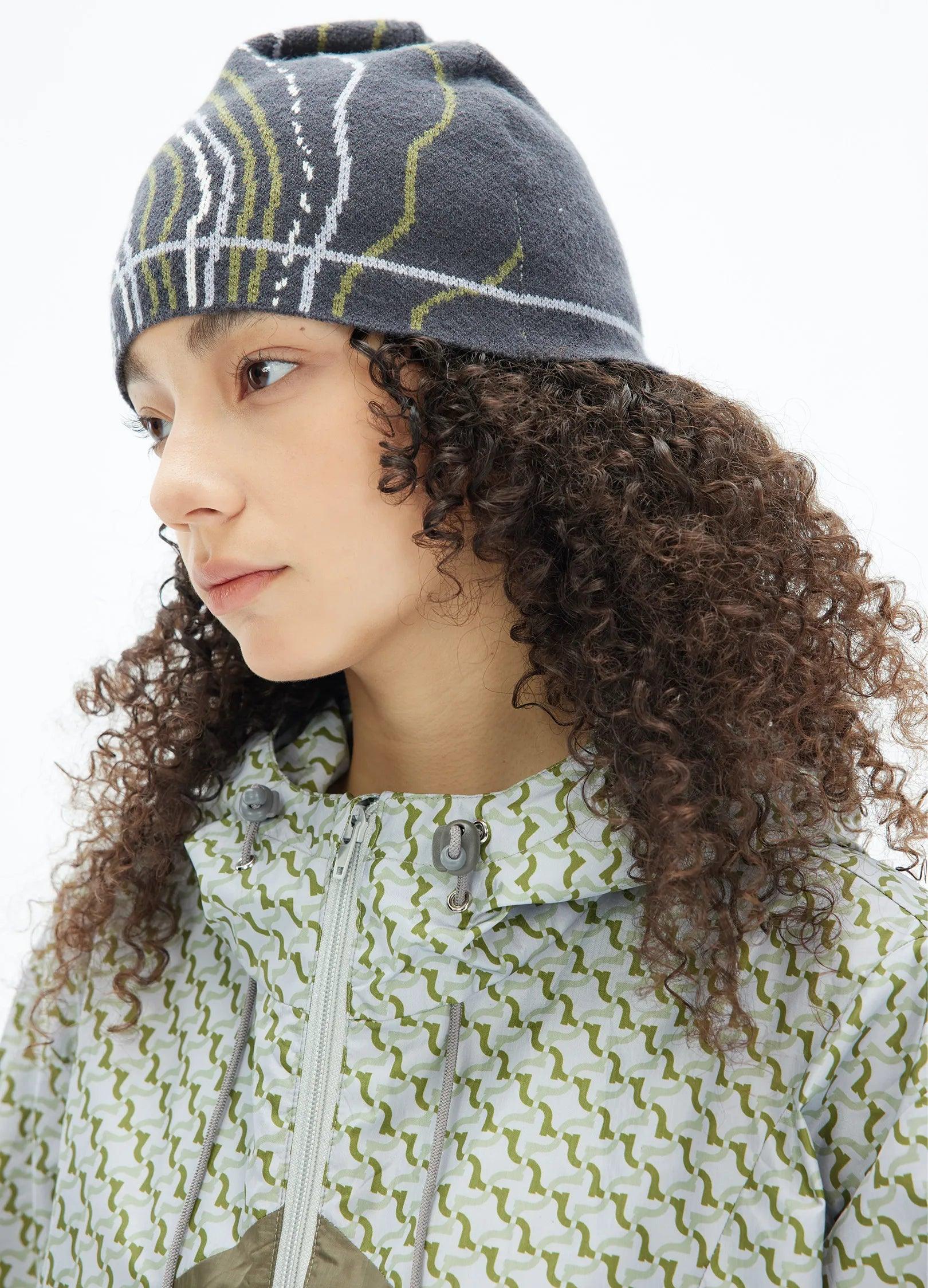 Striped Latitude Knit Beanie - chiclara