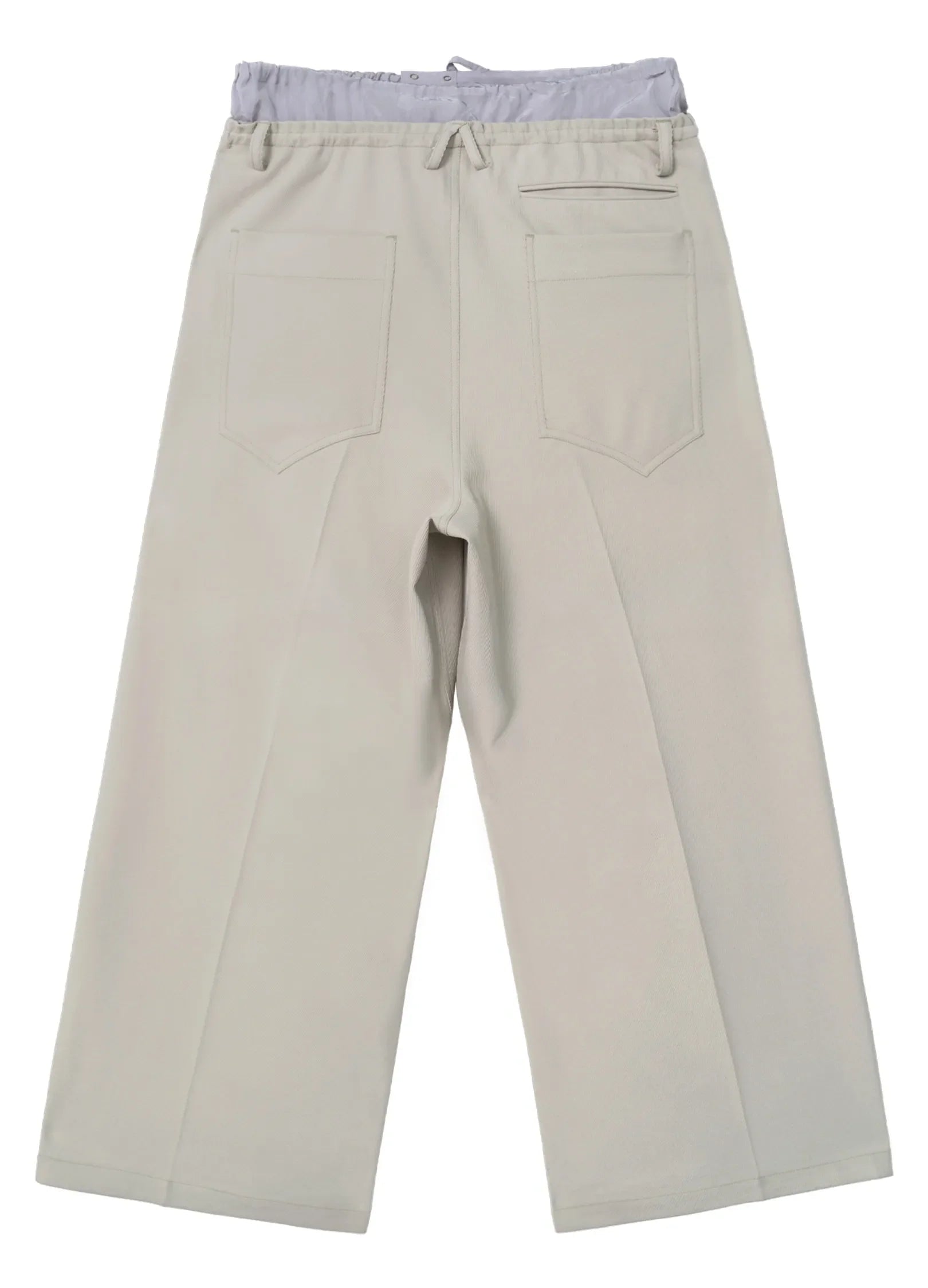Light Splicing Wide-Leg Pants