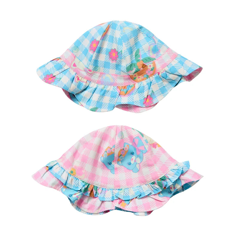 Sweet Animal Garden Gingham Hat