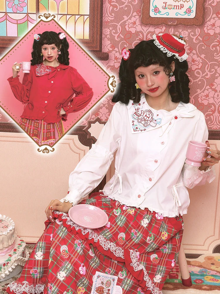 Tea Party Ribbon Lolita Shirt