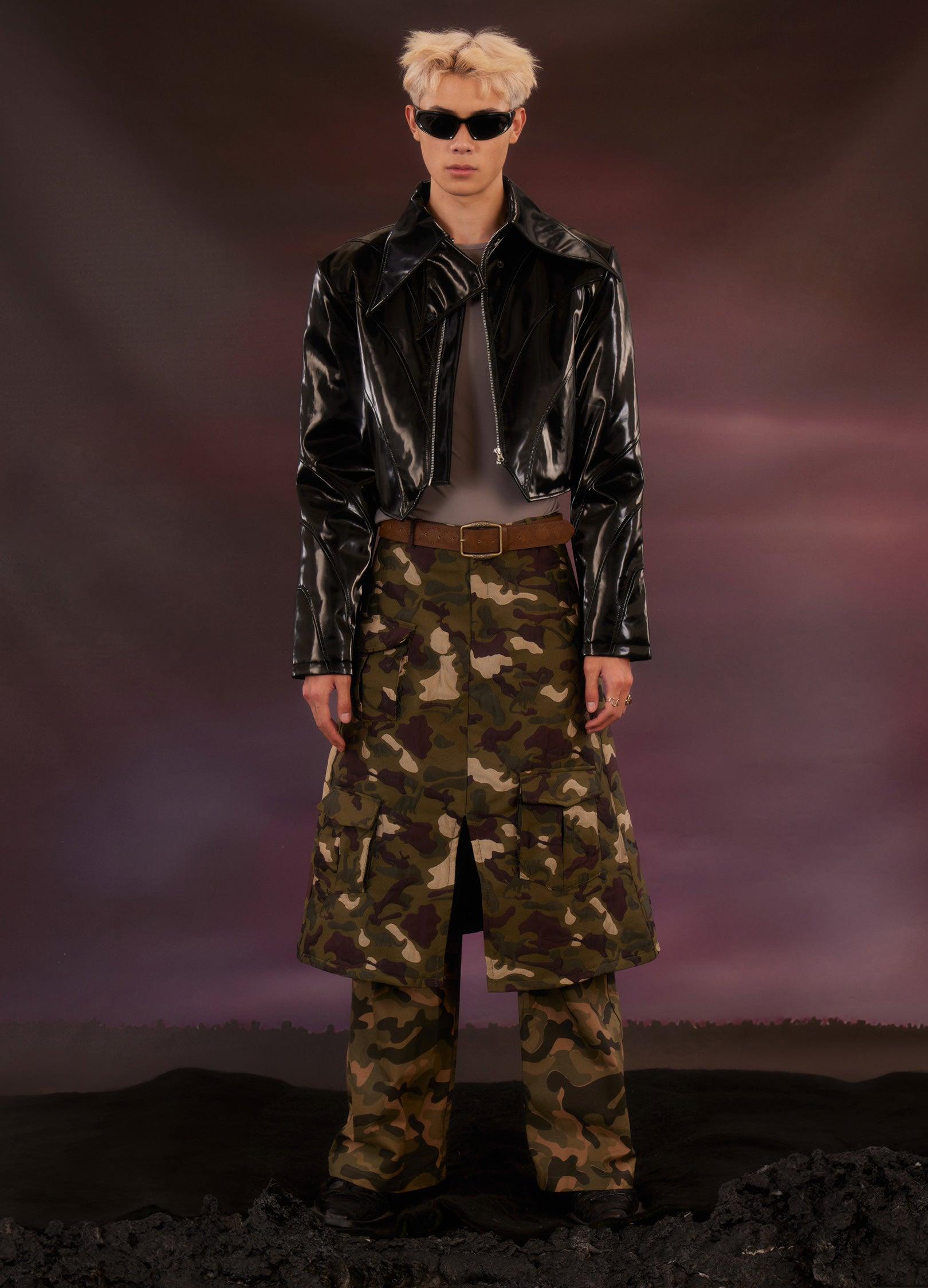 Urban Camo Cargo Trousers - chiclara