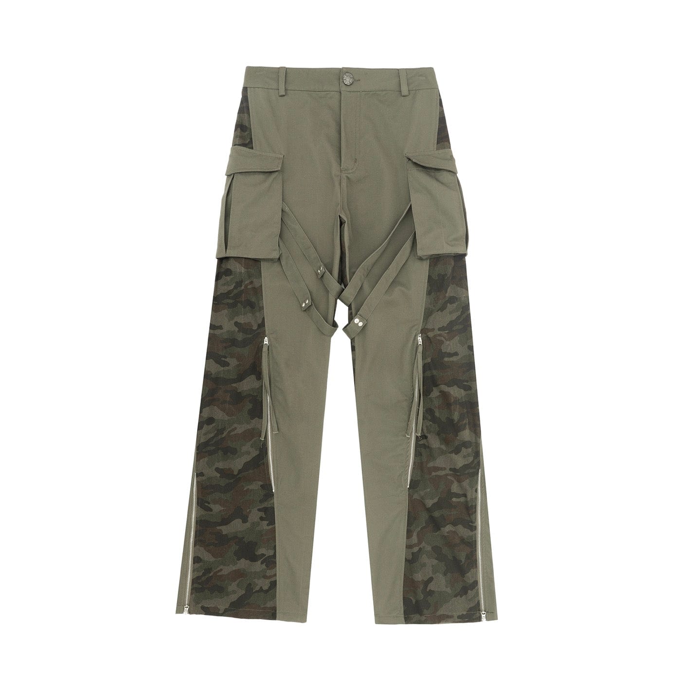 Spliced Tactical Camo Cargo Pants