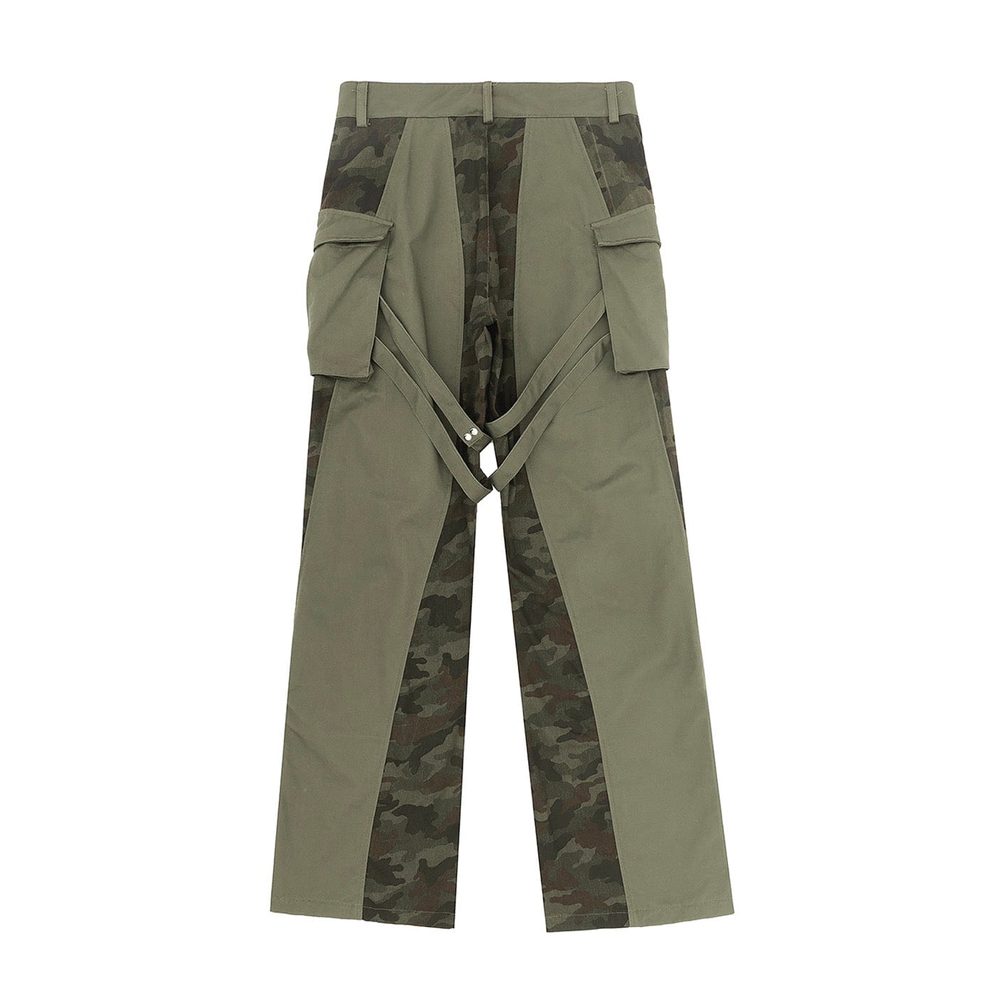 Spliced Tactical Camo Cargo Pants