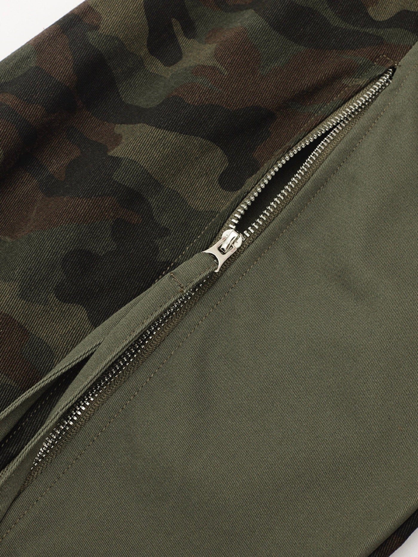 Spliced Tactical Camo Cargo Pants