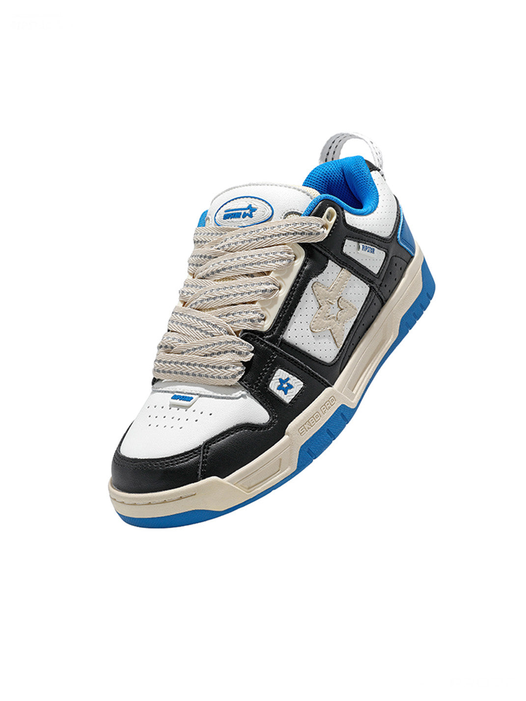 Blue Retro Low Top Casual Sneakers