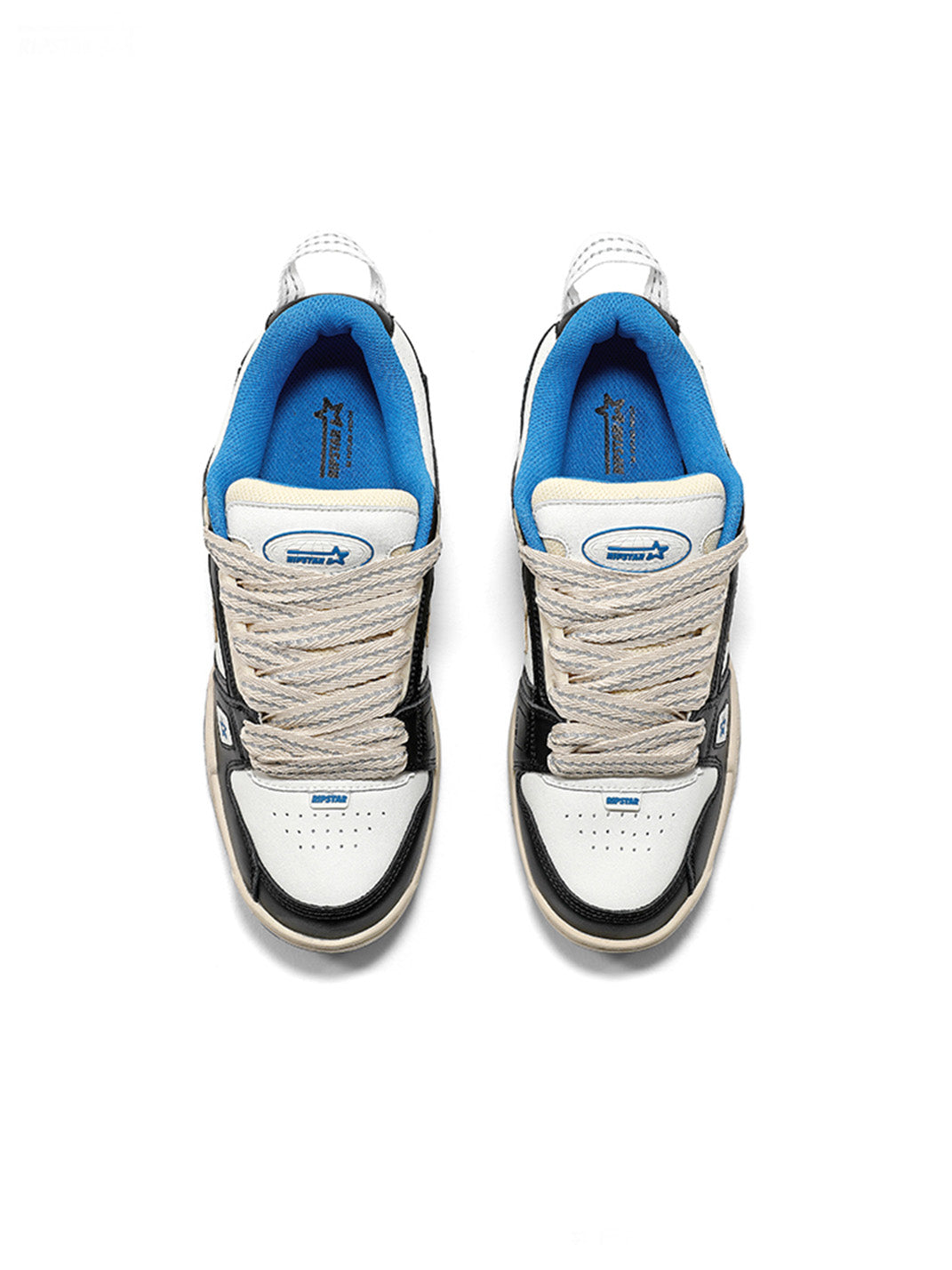 Blue Retro Low Top Casual Sneakers