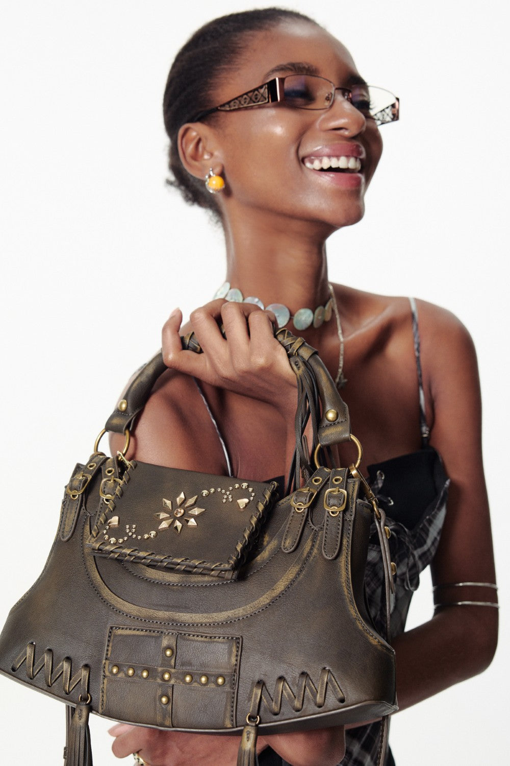 Embroidered Bohemian Fringe Bag