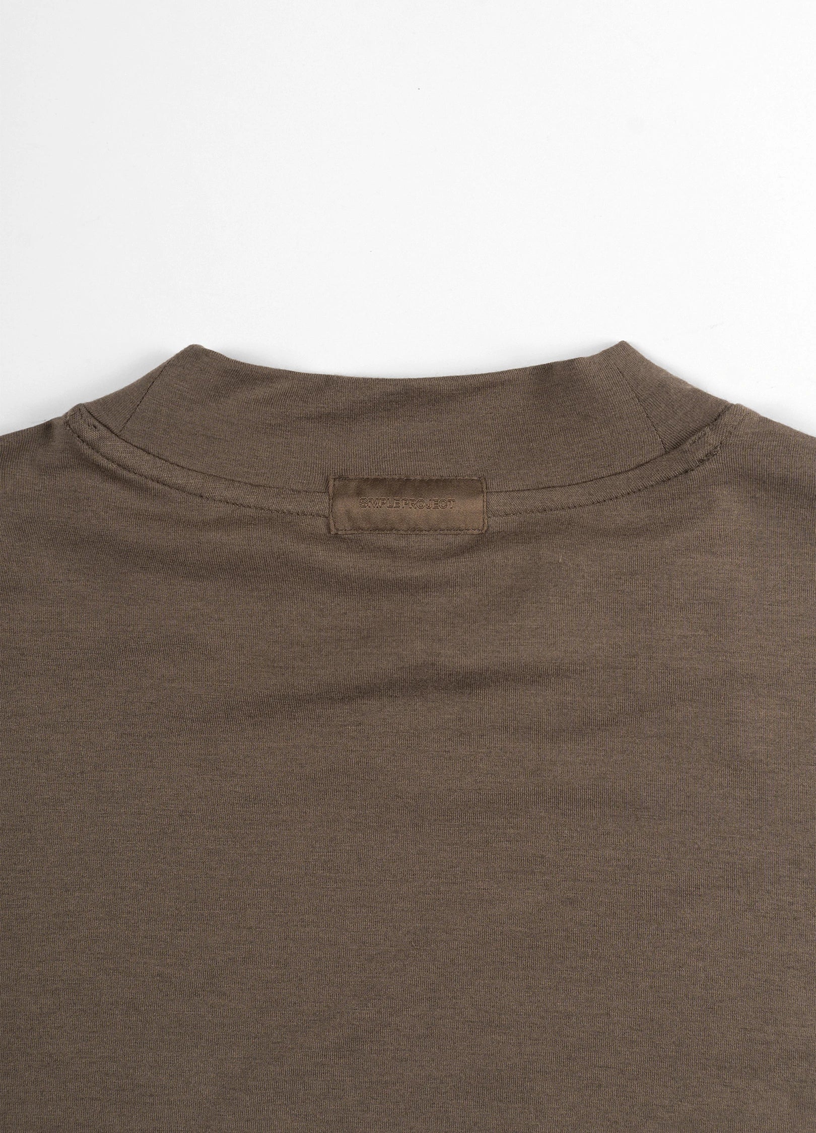 Merino-Blend Mock-Neck Tee