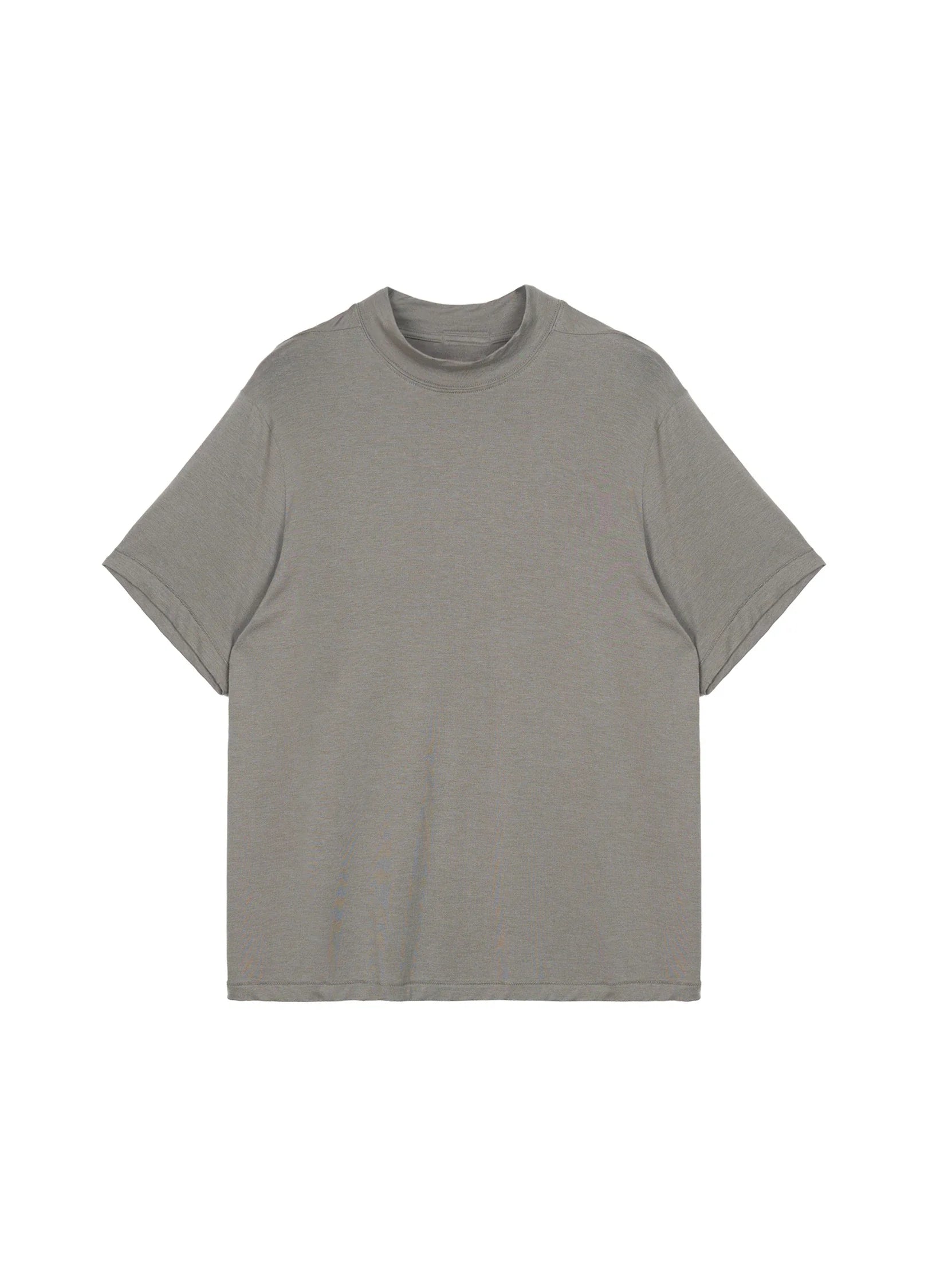 Merino-Blend Mock-Neck Tee