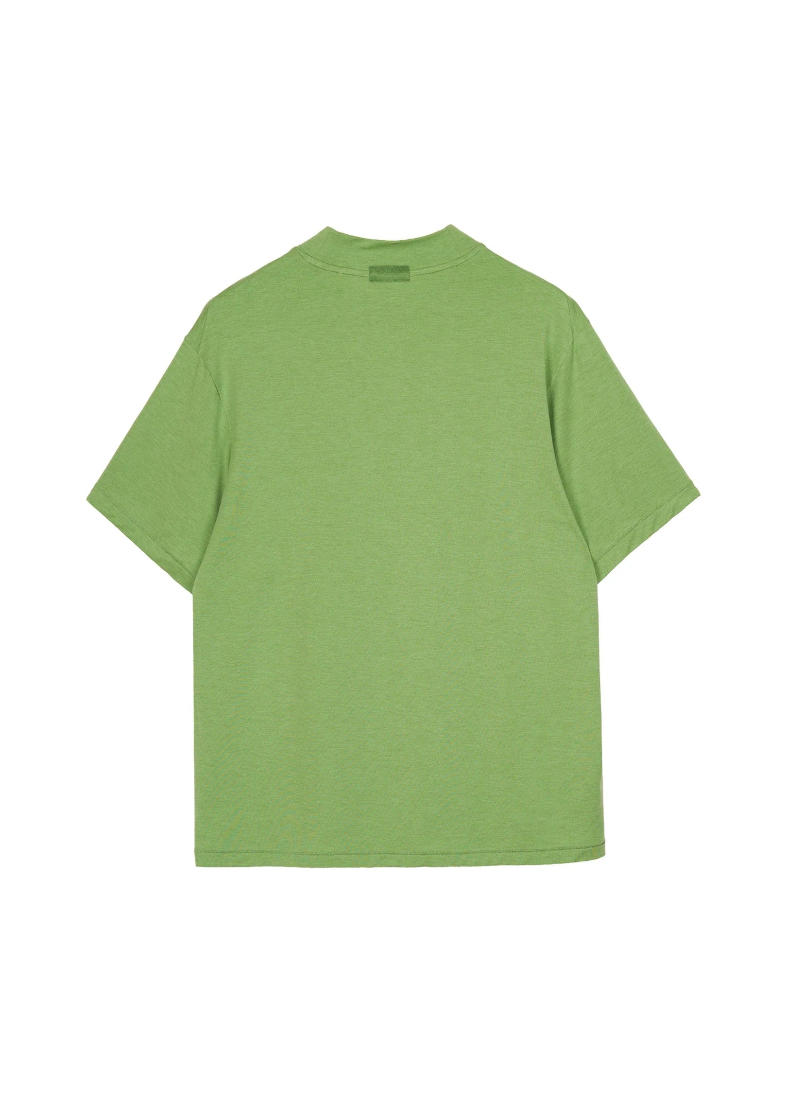Merino-Blend Mock-Neck Tee
