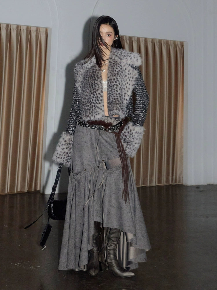 Spotted Frost Luxe Cropped Jacket