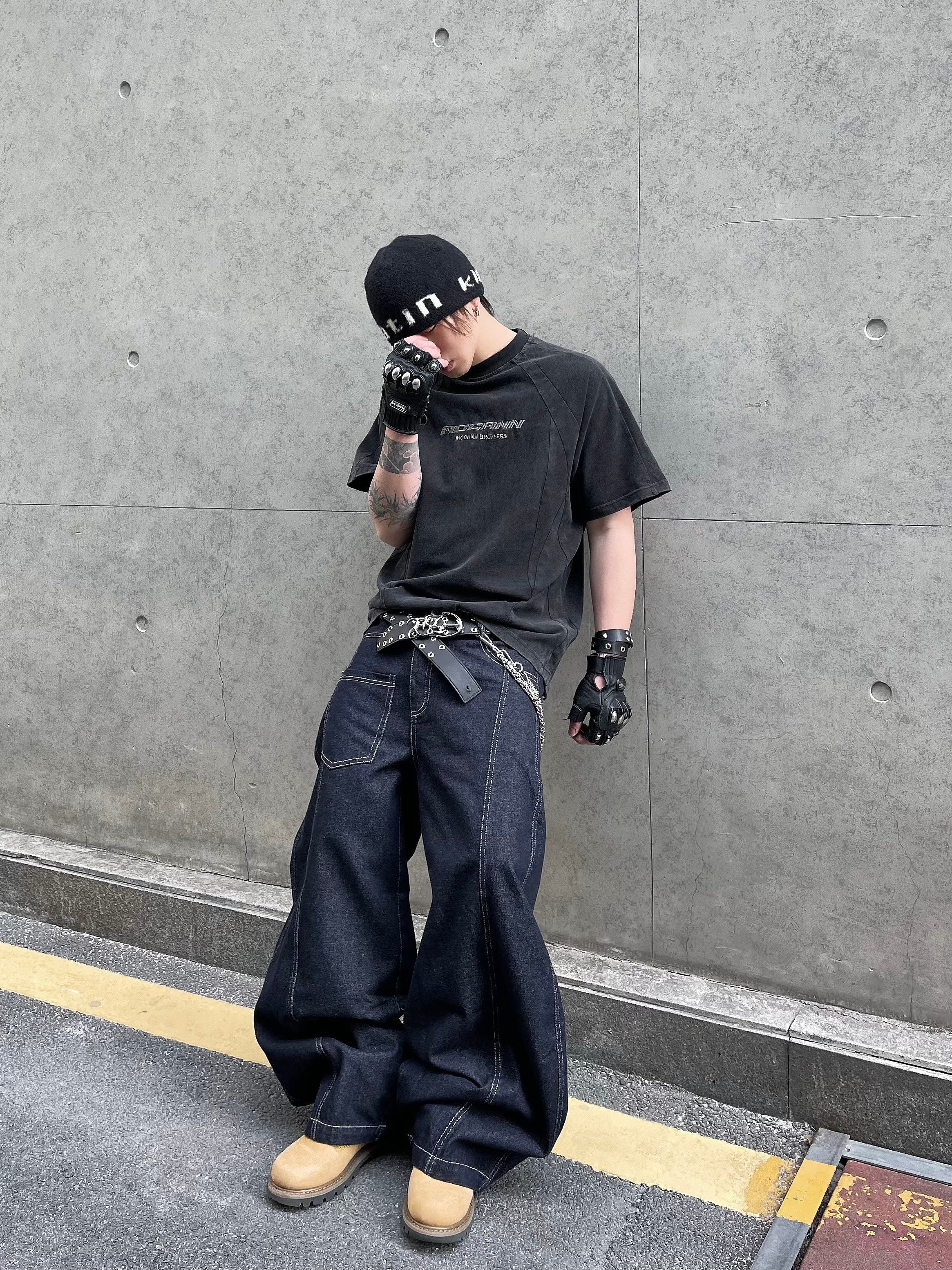 Letter Design Midnight Rebel Moto Tee