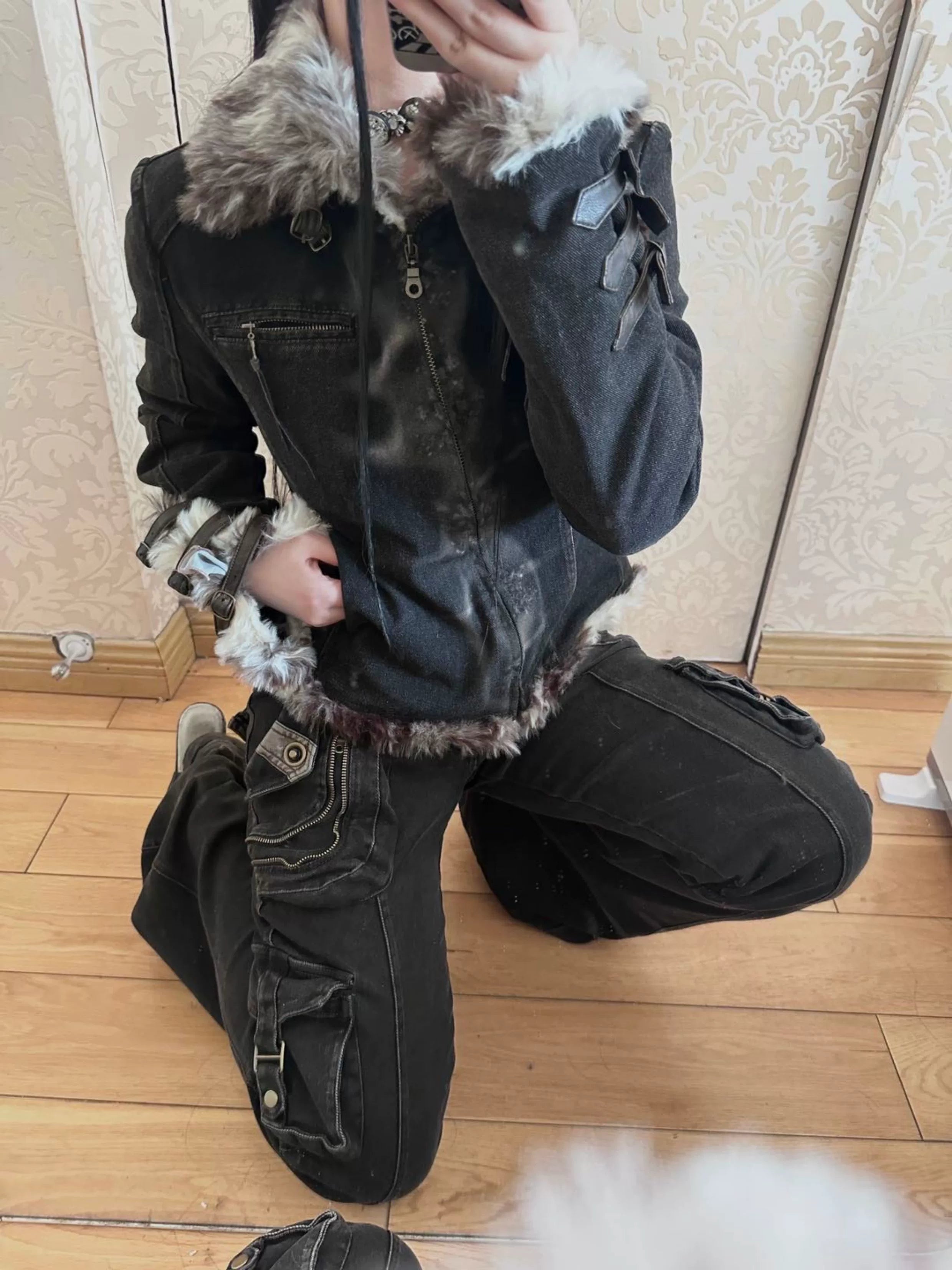 Obsidian Arsenal Cargo Flare Jeans