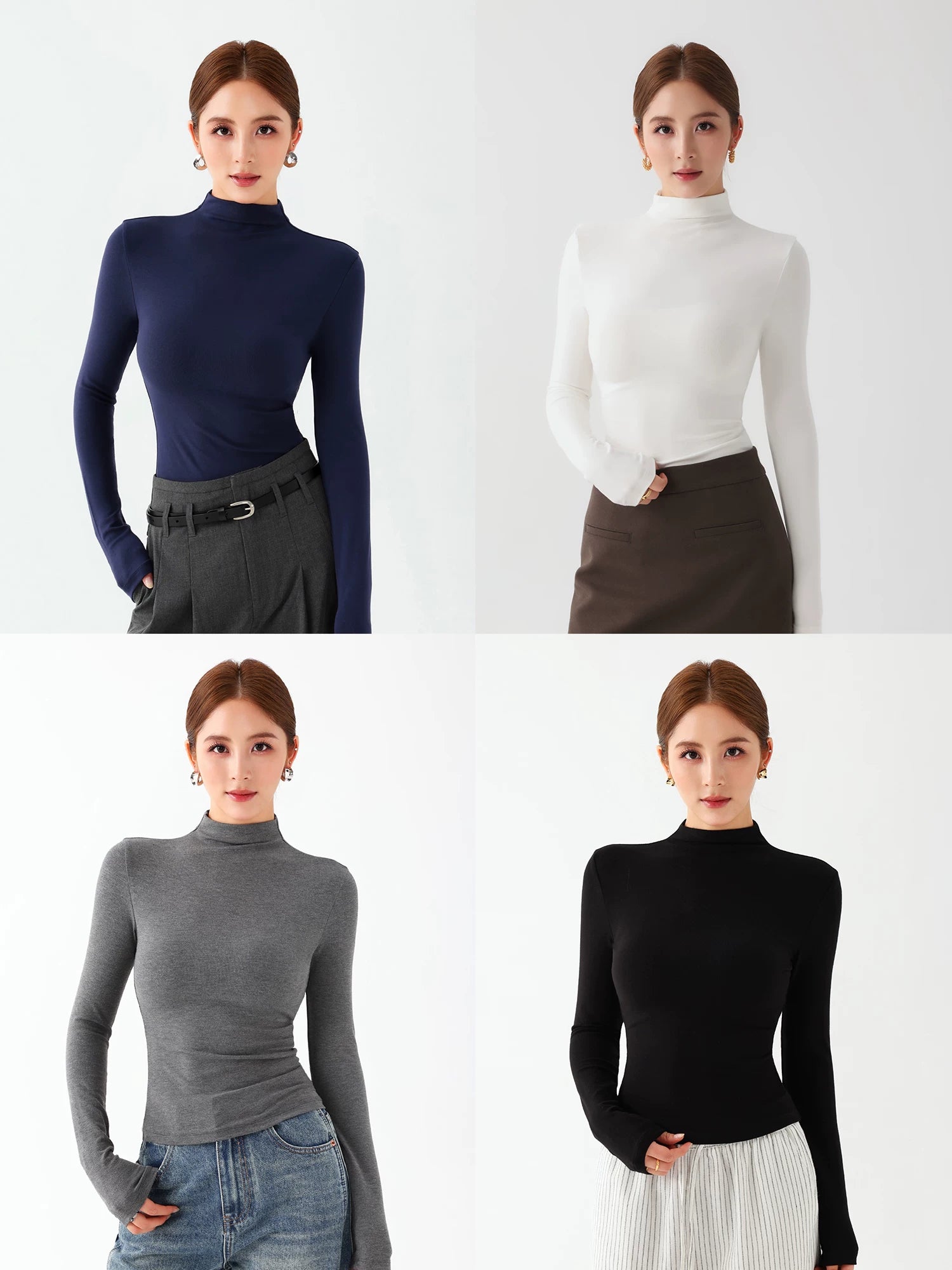Celeste Mock Neck Top