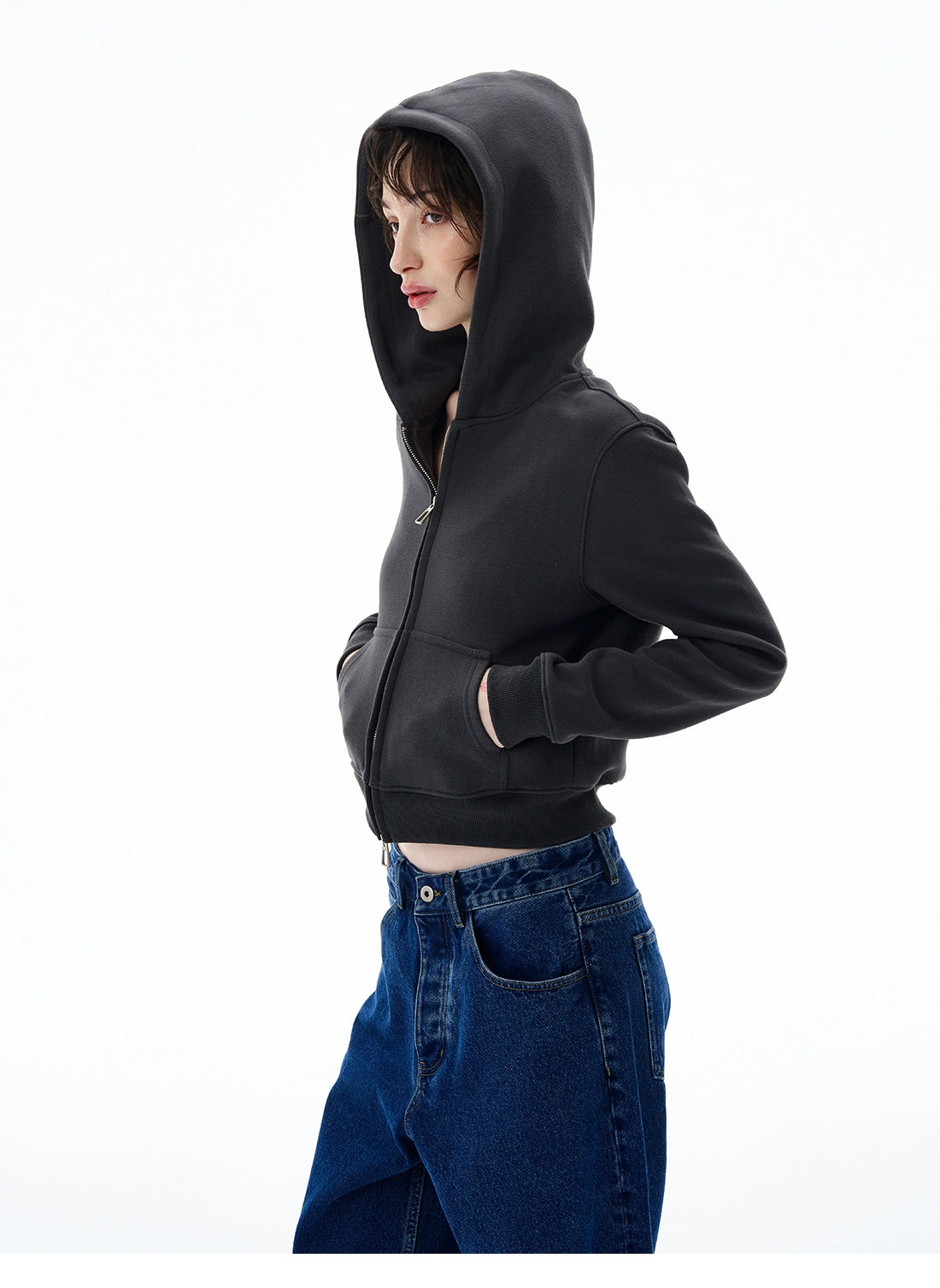 Cloudlite Cropped Zip Hoodie