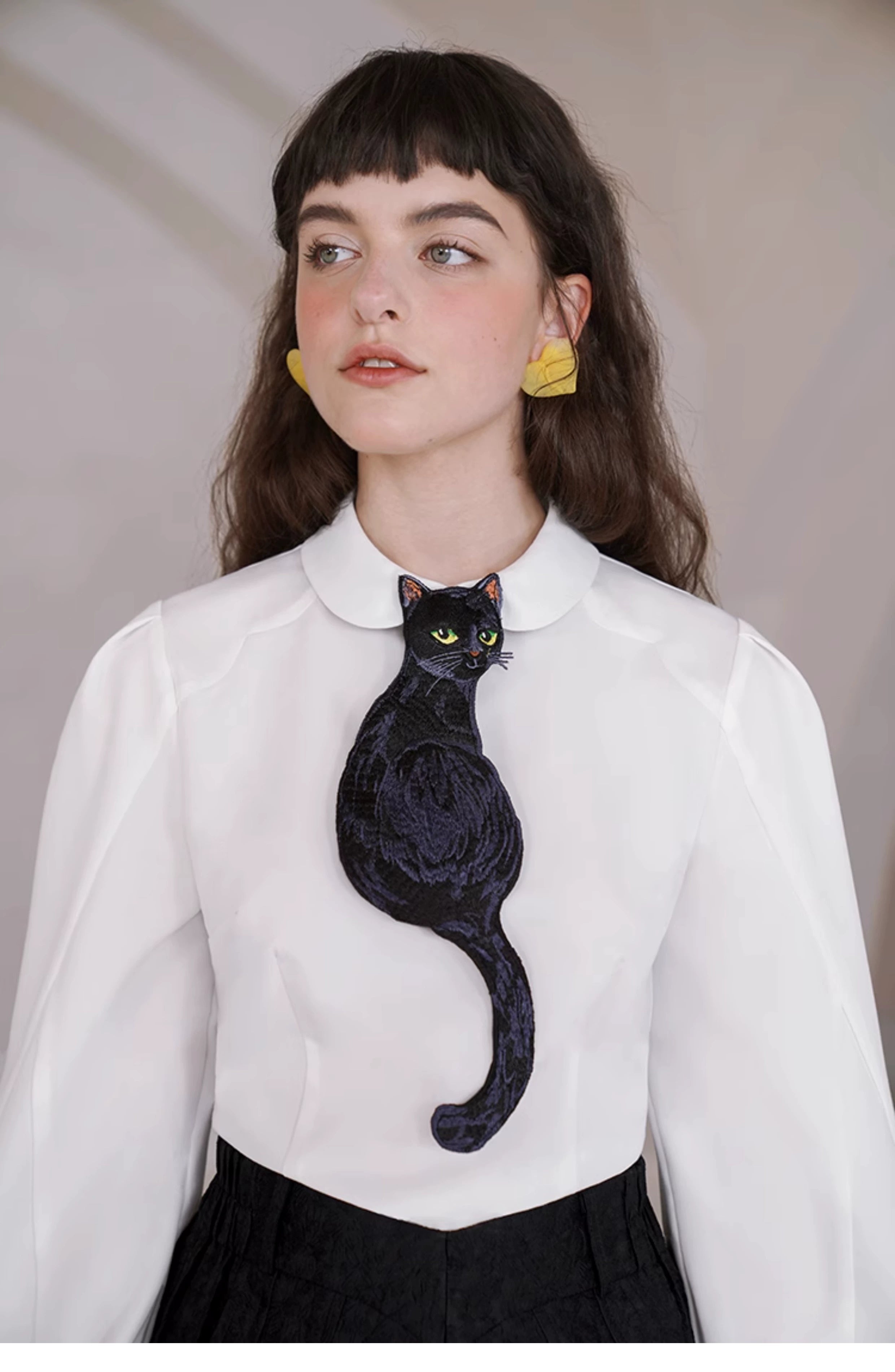 Black Cat Shaped Novelty Tie