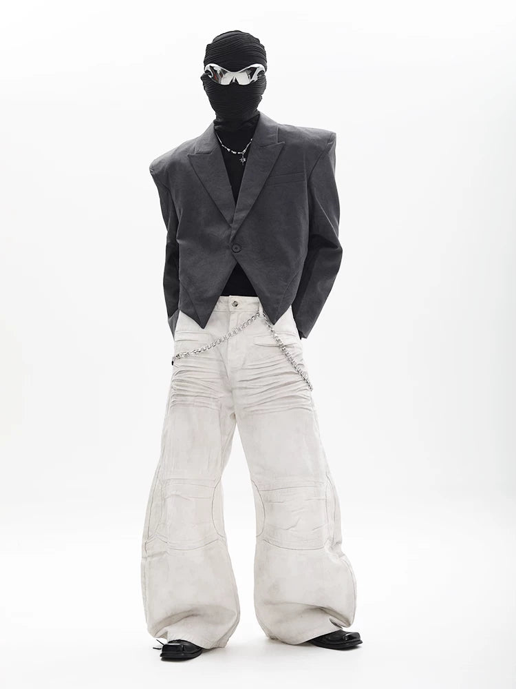 Veil Asymmetric Cropped Blazer