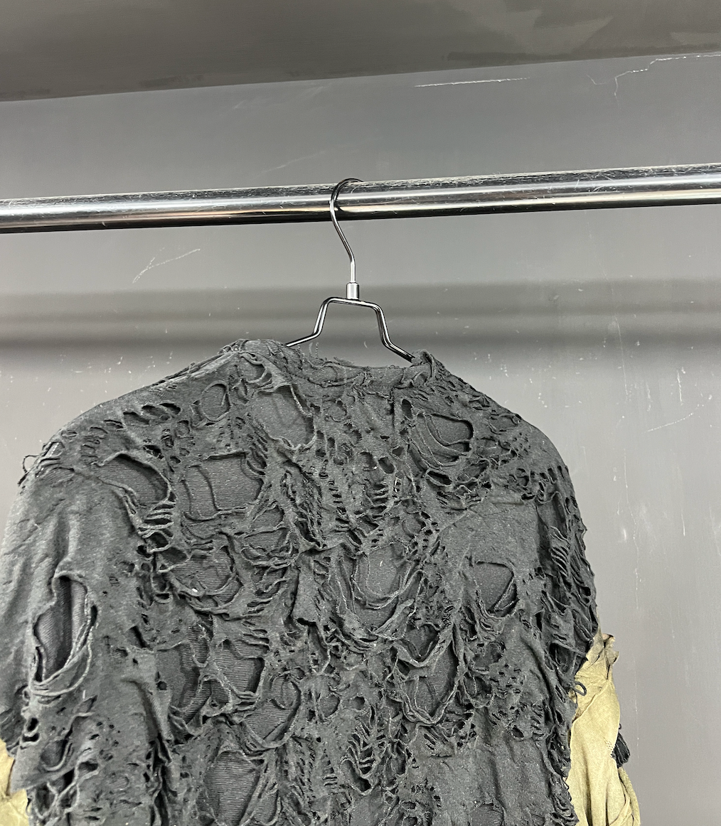 Moss Ruin Chainweb Drape Top