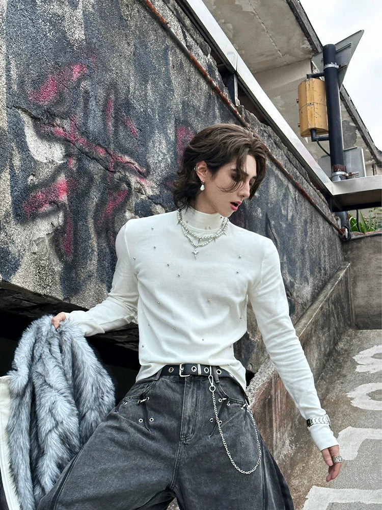 Frostfall Halo Stud Knit Top