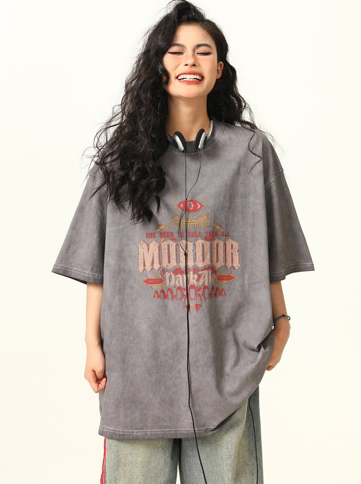 Vintage-Style Fantasy Oversized T-Shirt