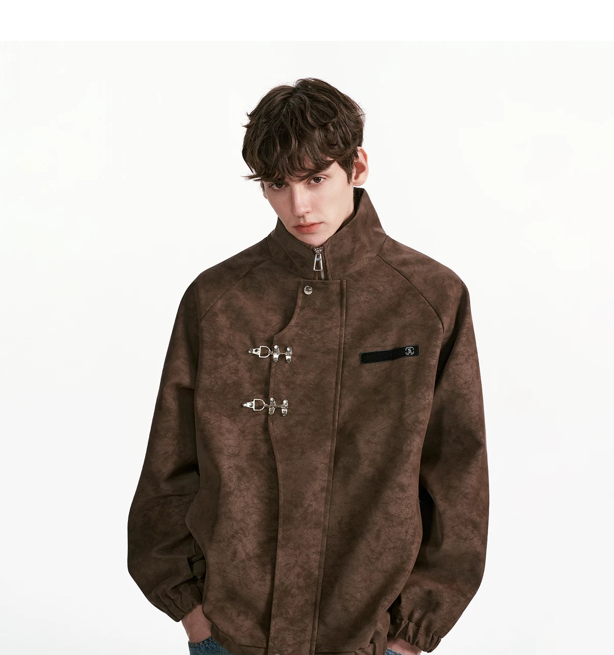 Cinderlock Buckle High‑Neck Jacket