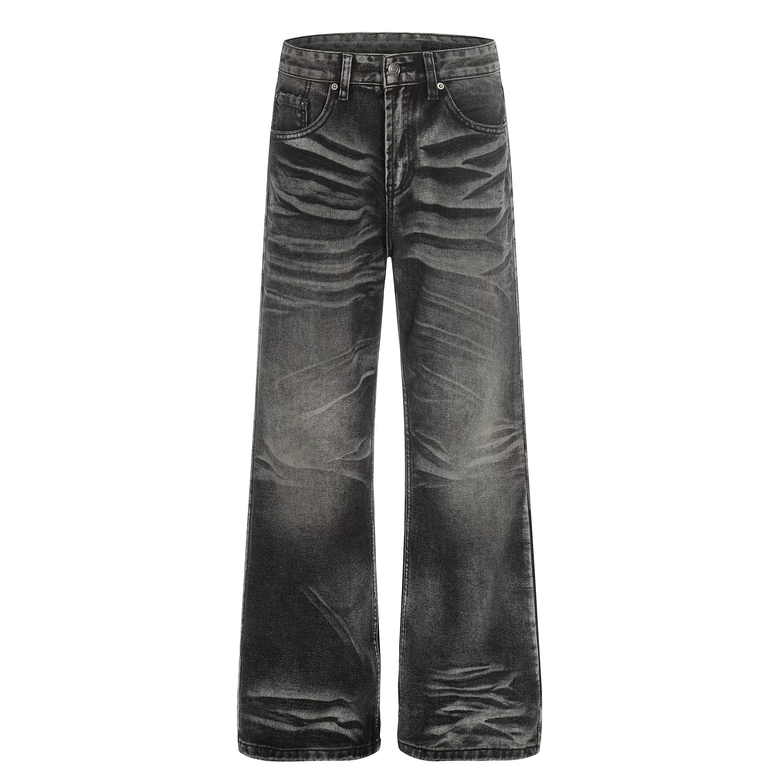 Midnight Crest Faded Flare Jeans