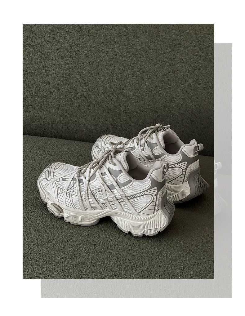 Graphic Platform Chunky Sneakers