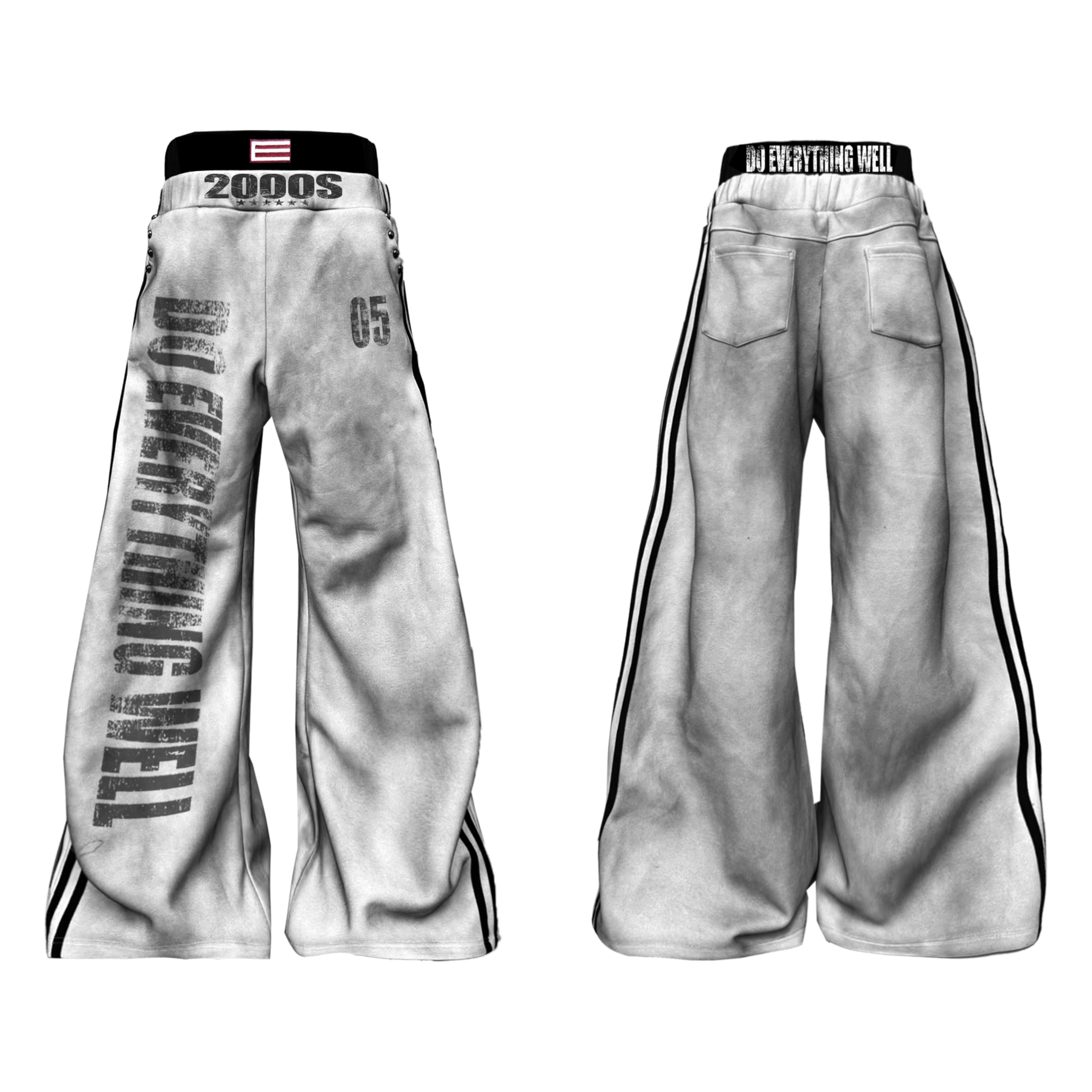 Grunge Relay 2000s Slogan Track Pants