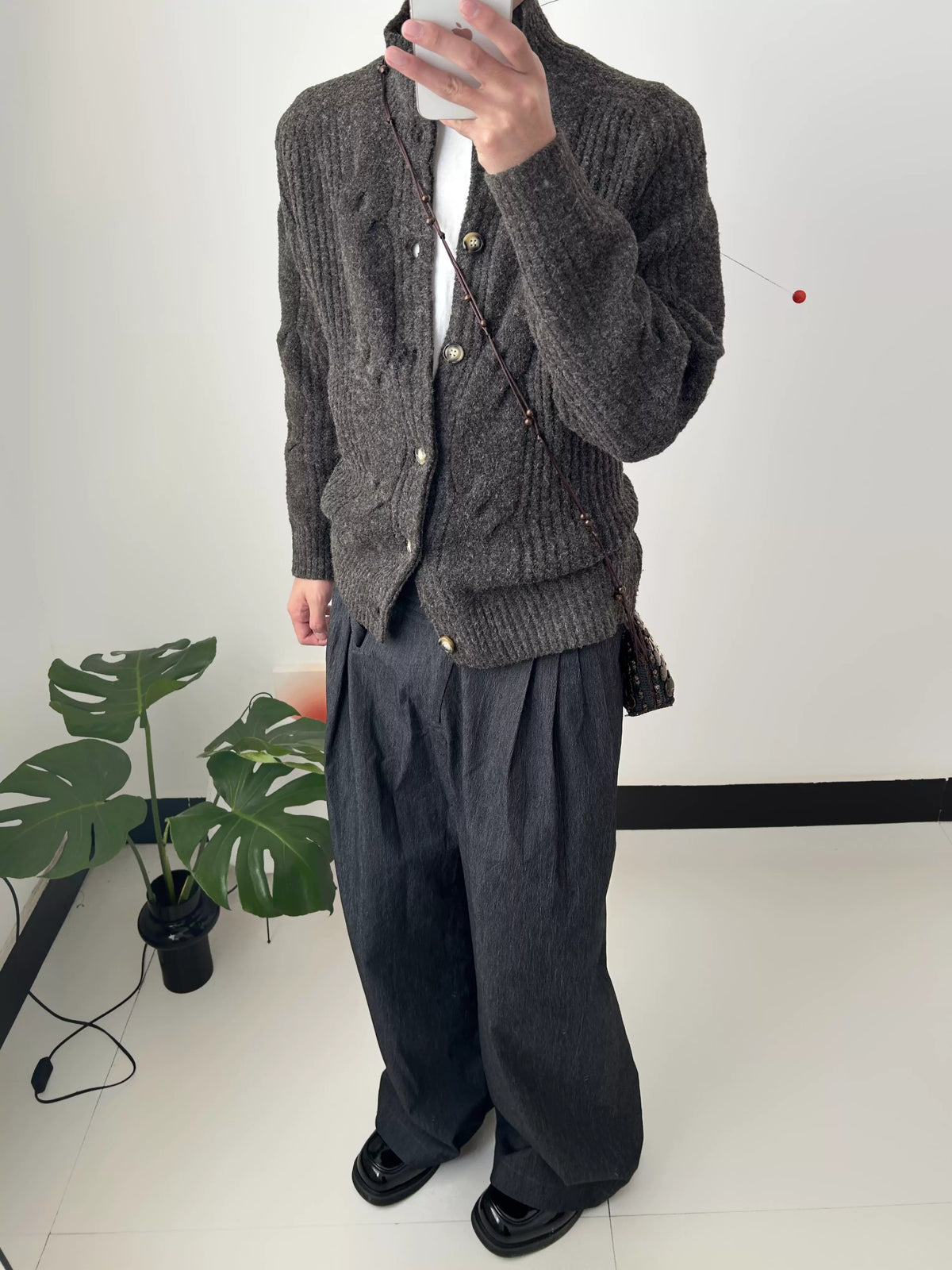 Alden Cable-Knit Button Cardigan