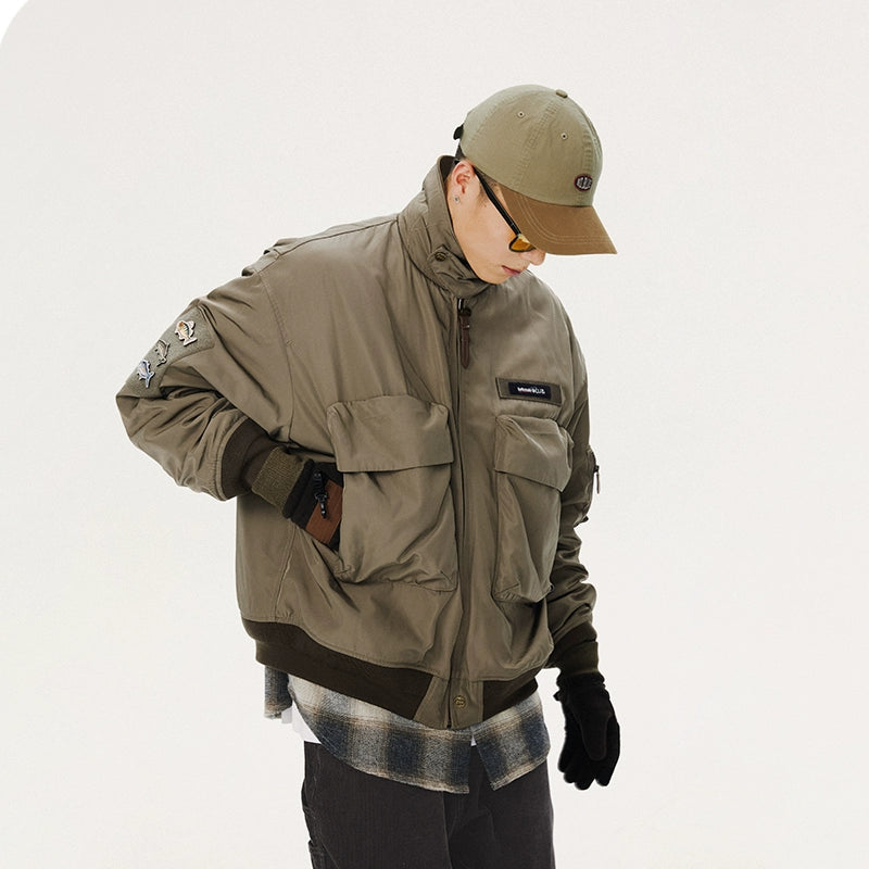 Utility Pocket Bomber Jacket