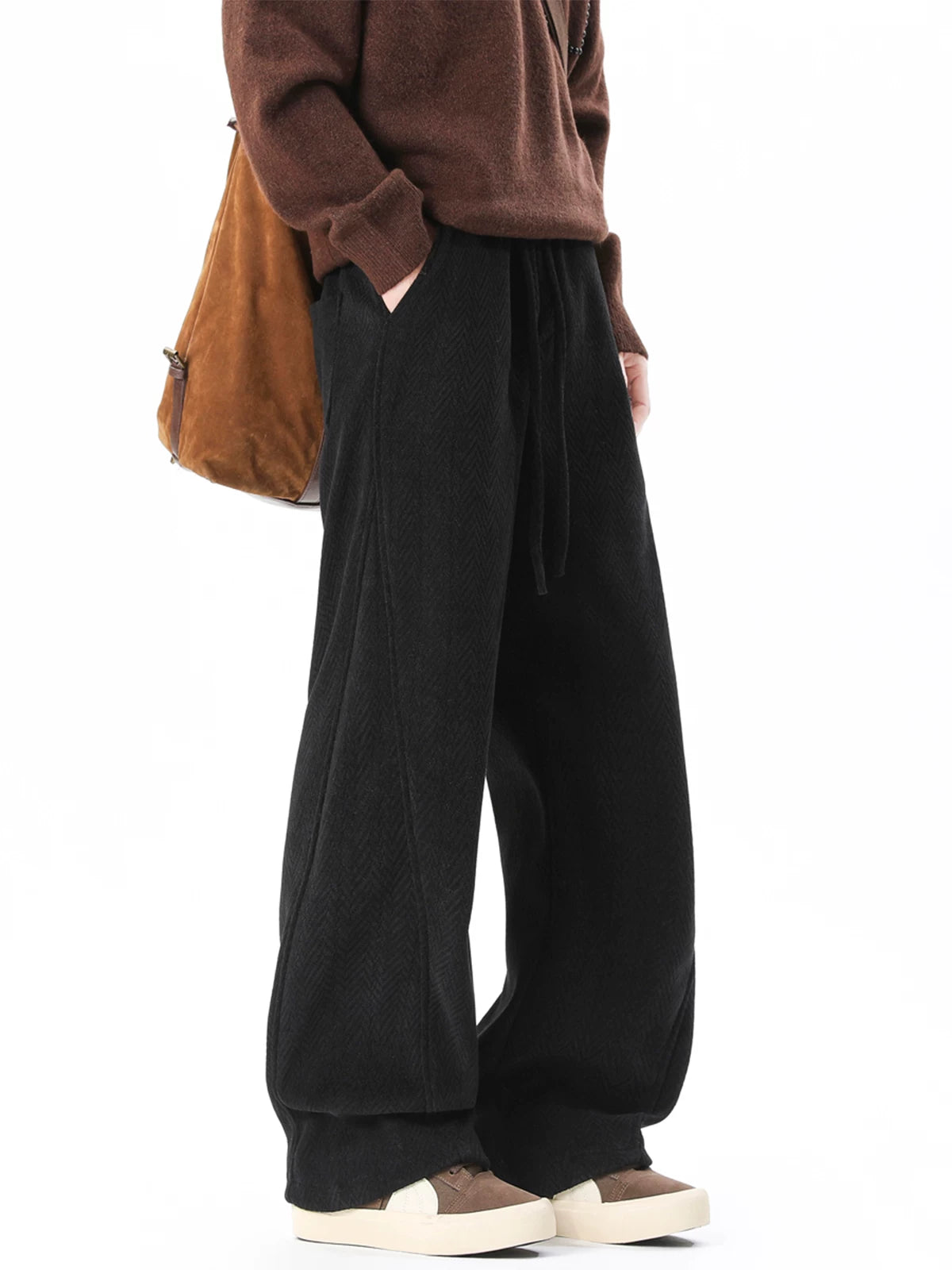 Slate Herringbone Lounge Trousers