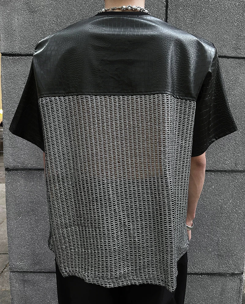 Chrome Grid Splice Panel Tee