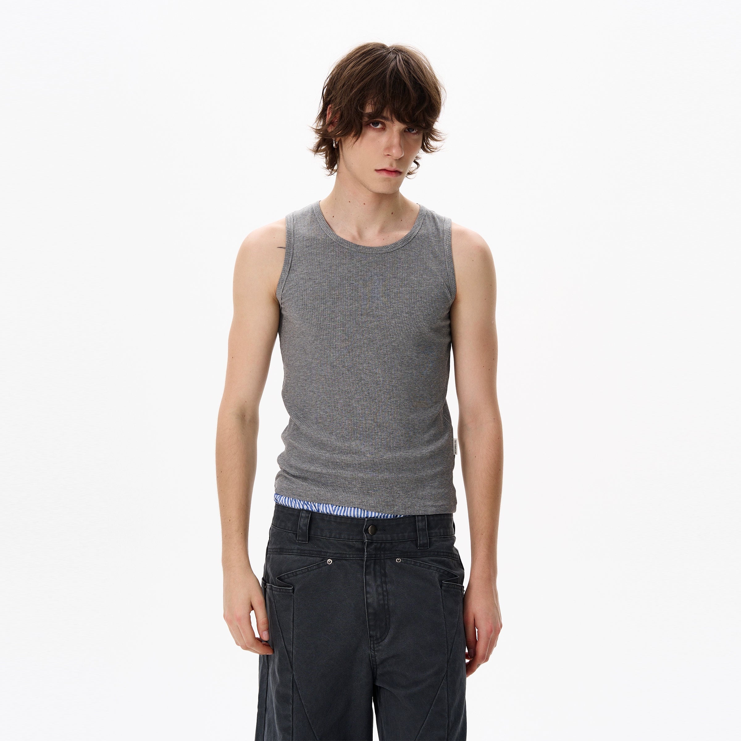 Ribbed Cotton Tank Top