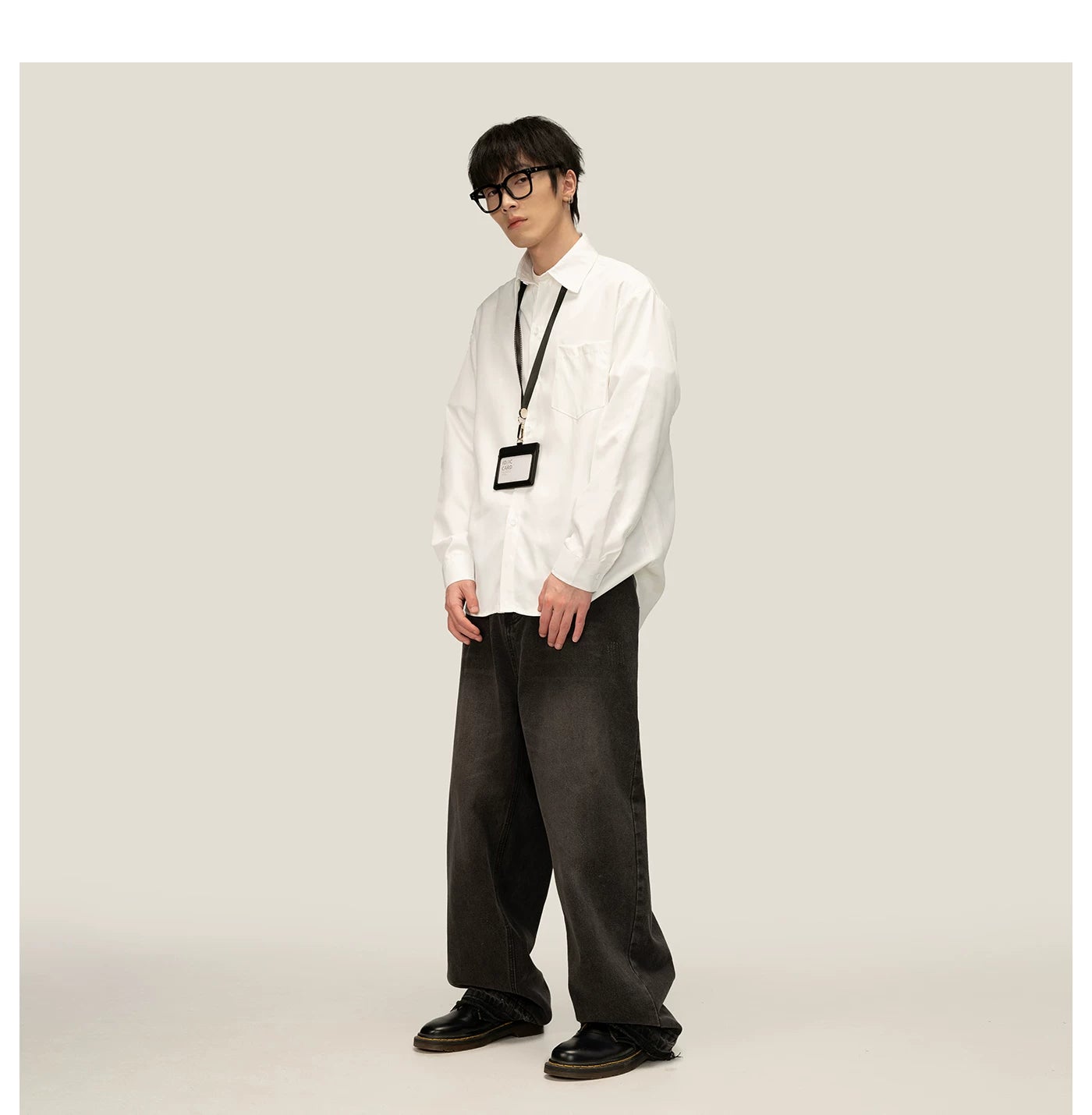 Pixel Verse Oversized Oxford Shirt