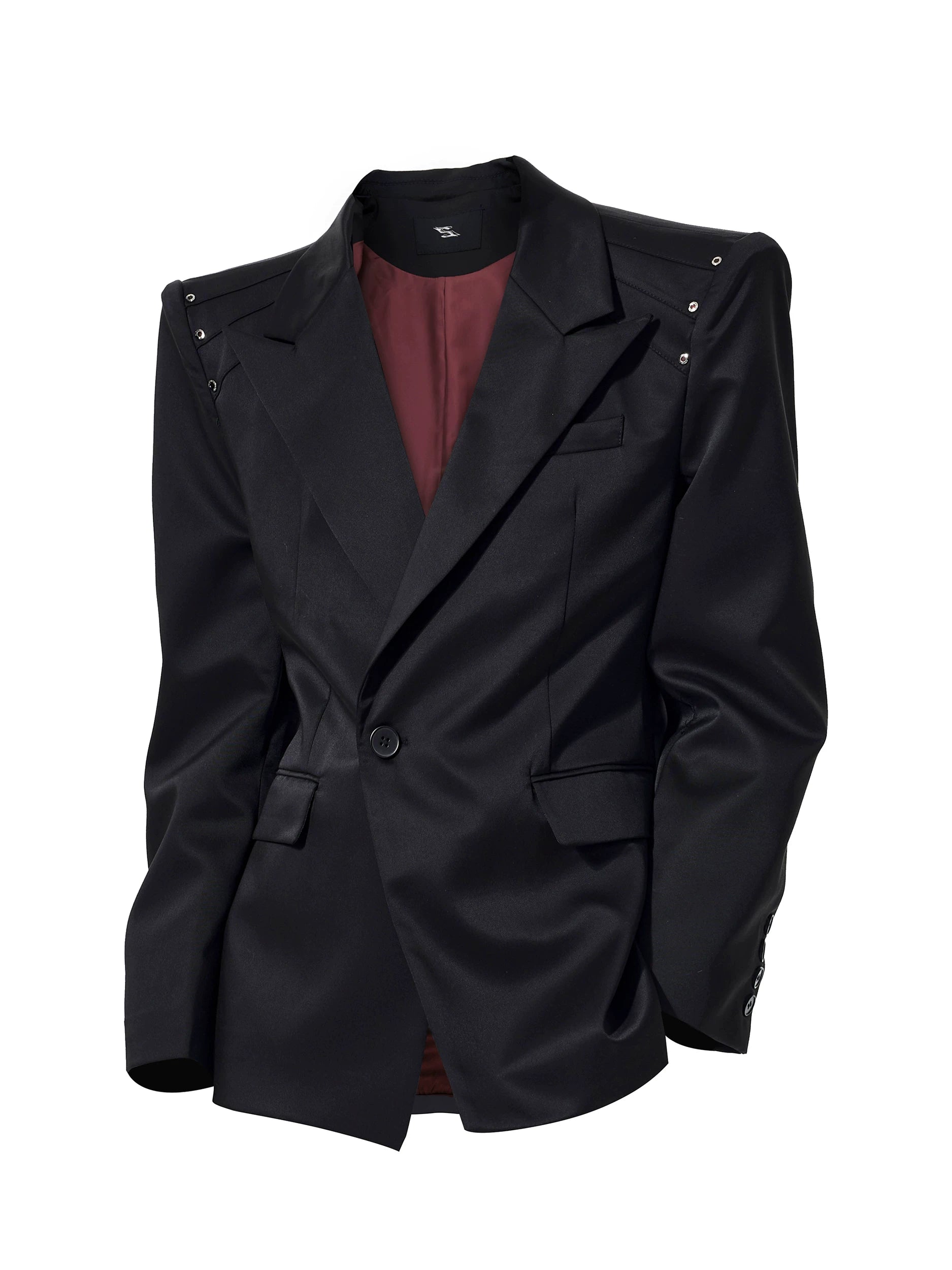 Rivet Crest Structured Blazer
