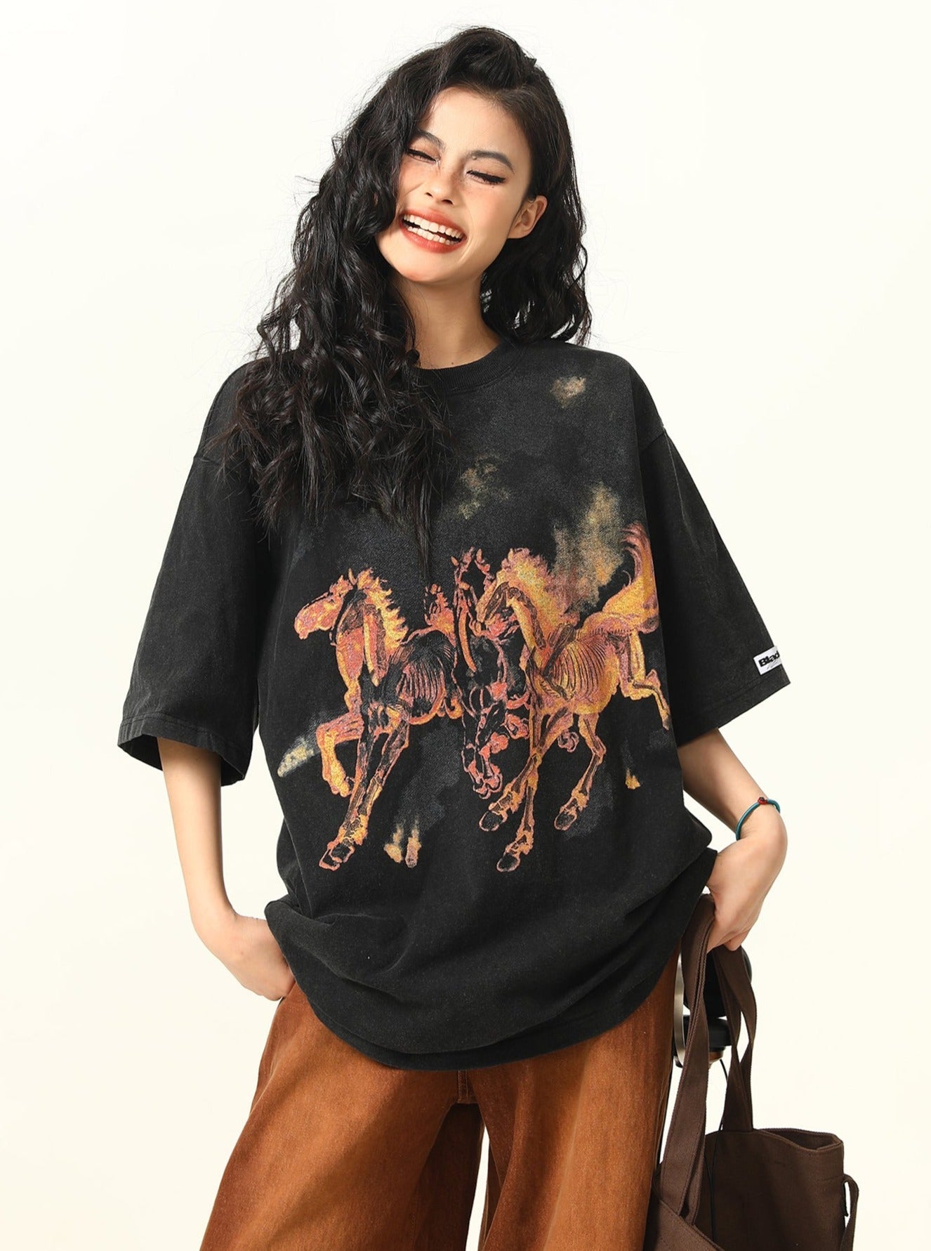 Fire Horse Print Tee