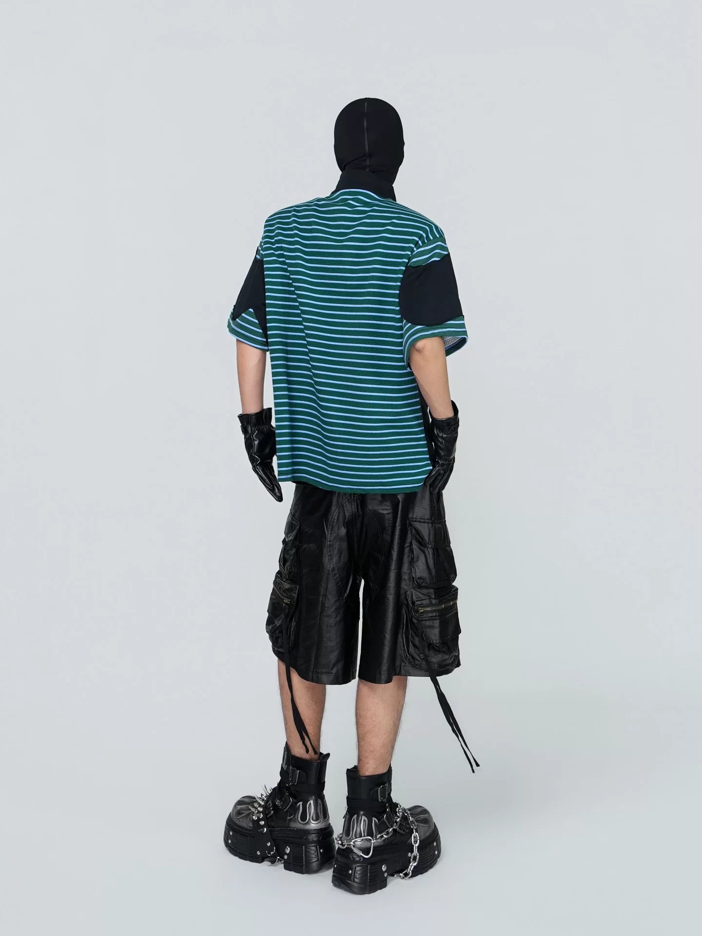 Tidal Vector Half-Zip Striped Tech Tee